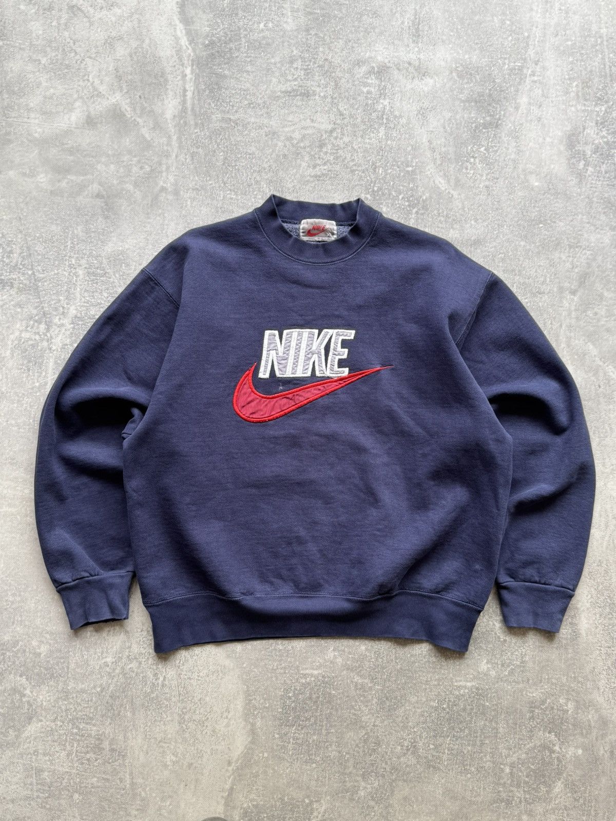 Nike Vintage 80s Nike Logo Sweatshirt Size US XL / EU 56 / 4 - 1 Thumbnail