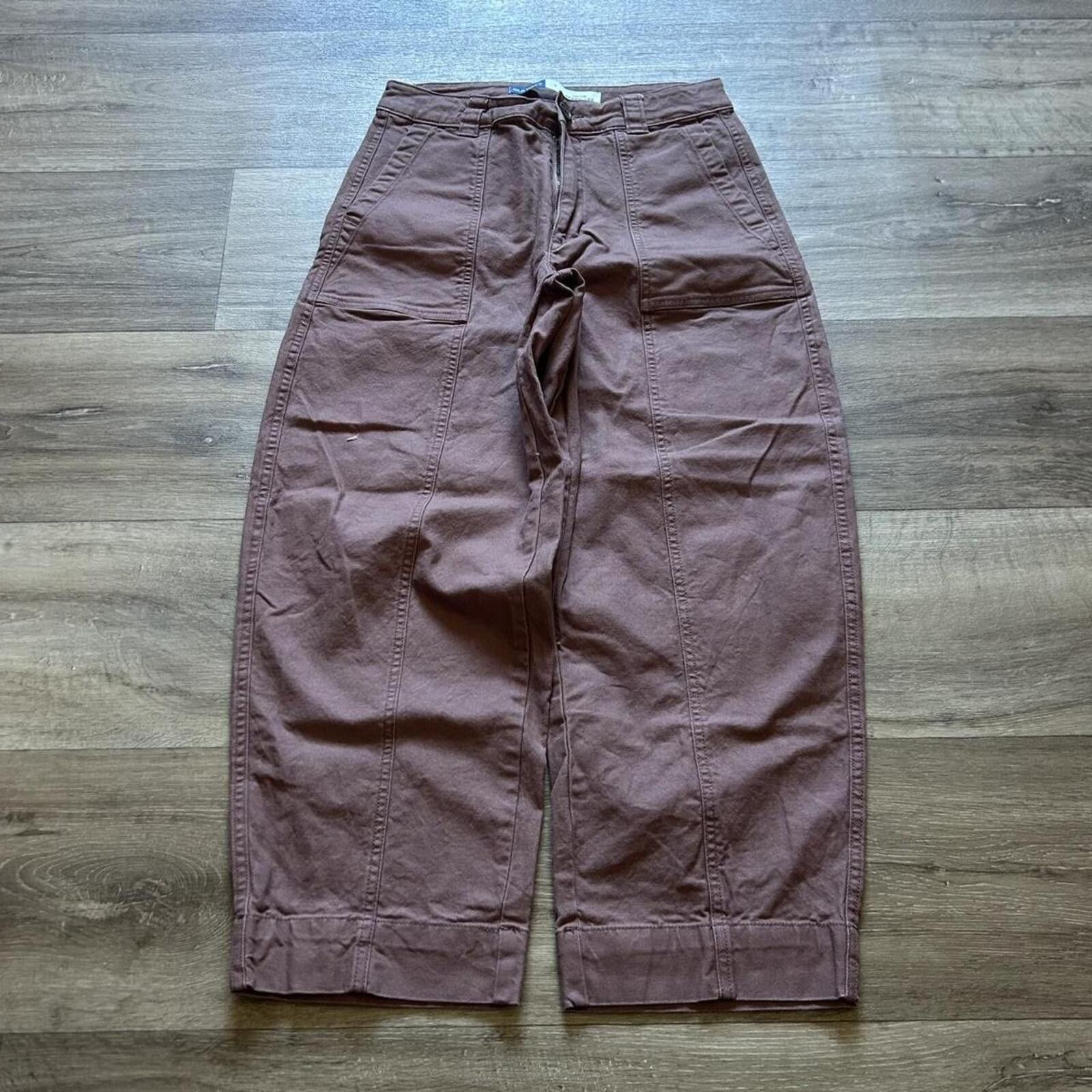 Old Navy Brown Old Navy high-waisted barrel leg jeans Size 2 denim Size 26" / US 2 / IT 38 - 2 Thumbnail