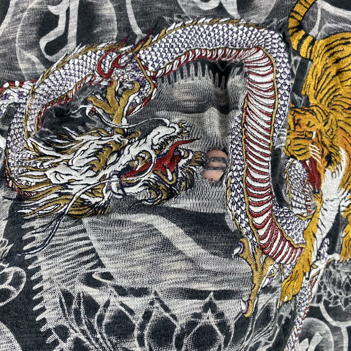 Japanese Brand VINTAGE KARAKURI TAMASHII SUKAJAN DISTRESSED T SHIRT Size US M / EU 48-50 / 2 - 8 Thumbnail