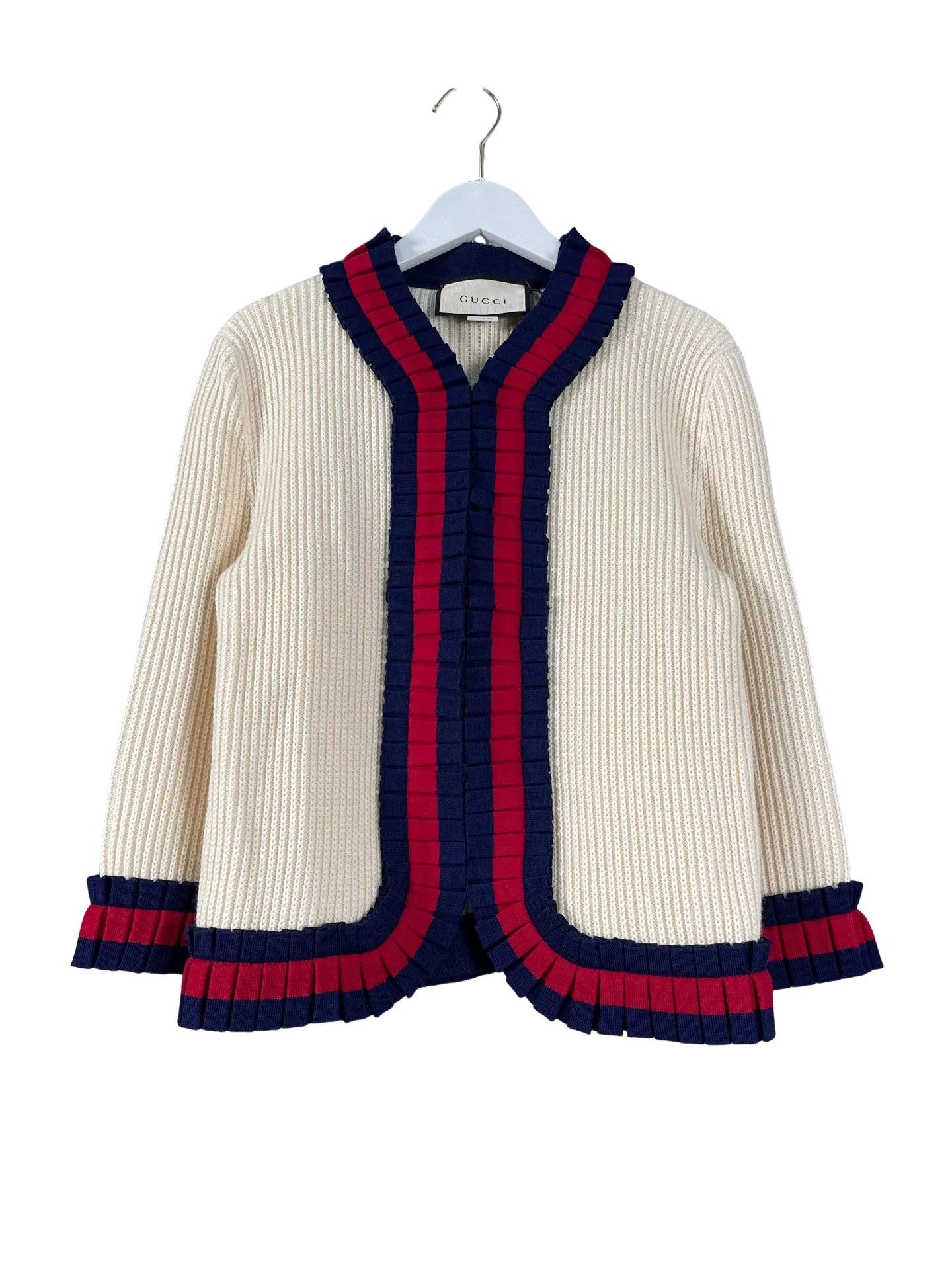 Gucci Gucci Web Trim Knit Cardigan Size XS Size XS / US 0-2 / IT 36-38 - 1 Thumbnail