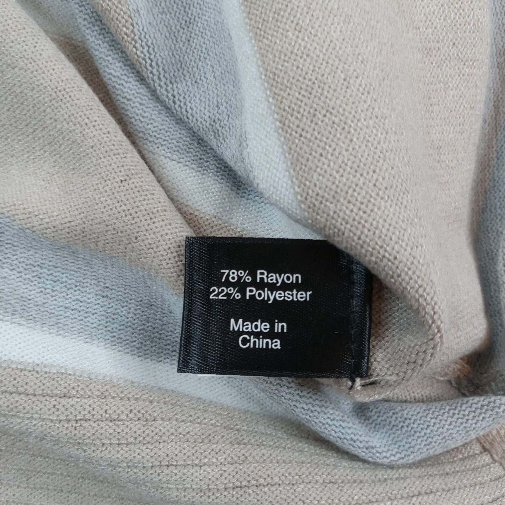 Vintage Lane Bryant Womens Long Sleeve Shirt Brown White Gray Striped Size 14/16 Size XL / US 12-14 / IT 48-50 - 7 Thumbnail