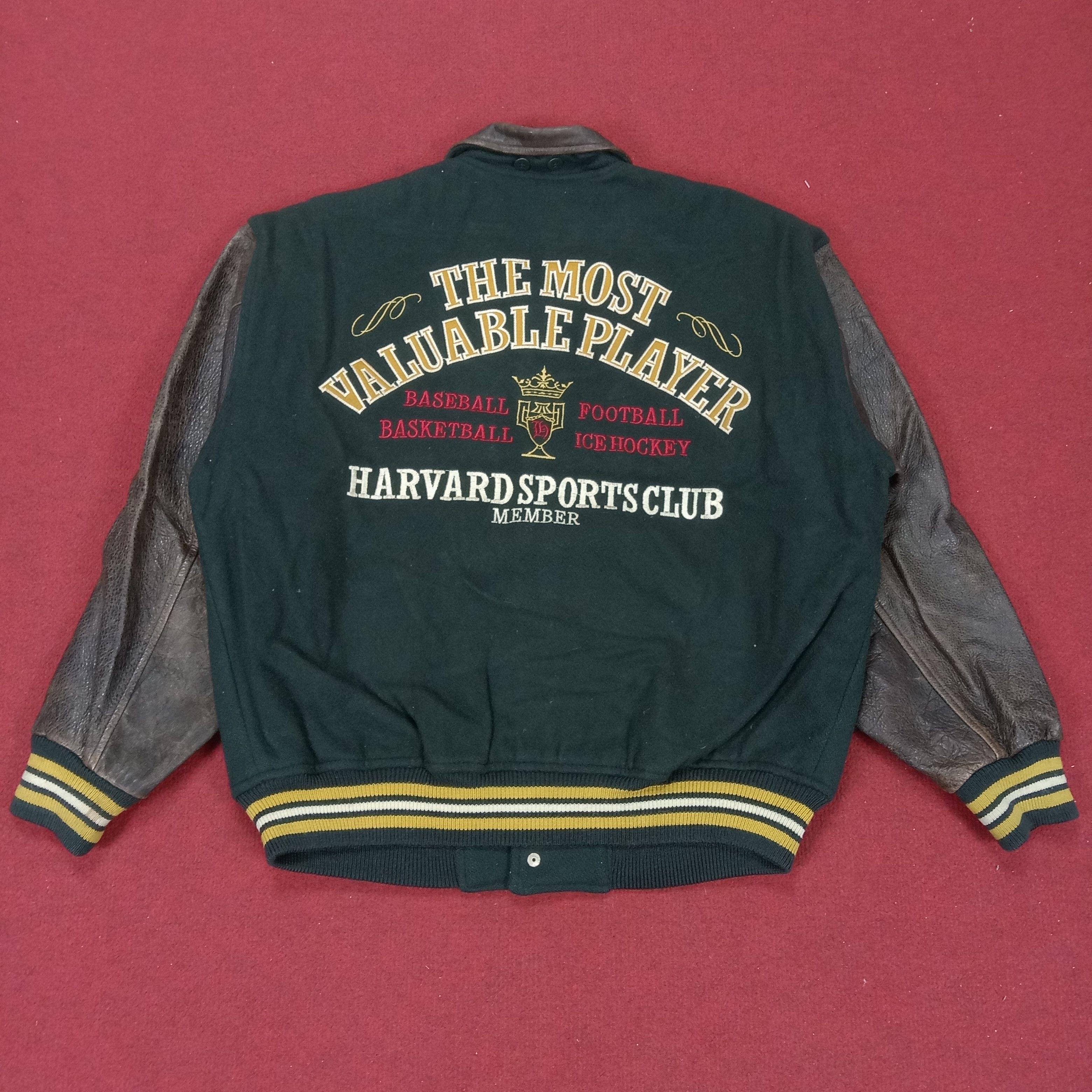 Harvard Sports Club Member Varsity Jacket Streetwear Style