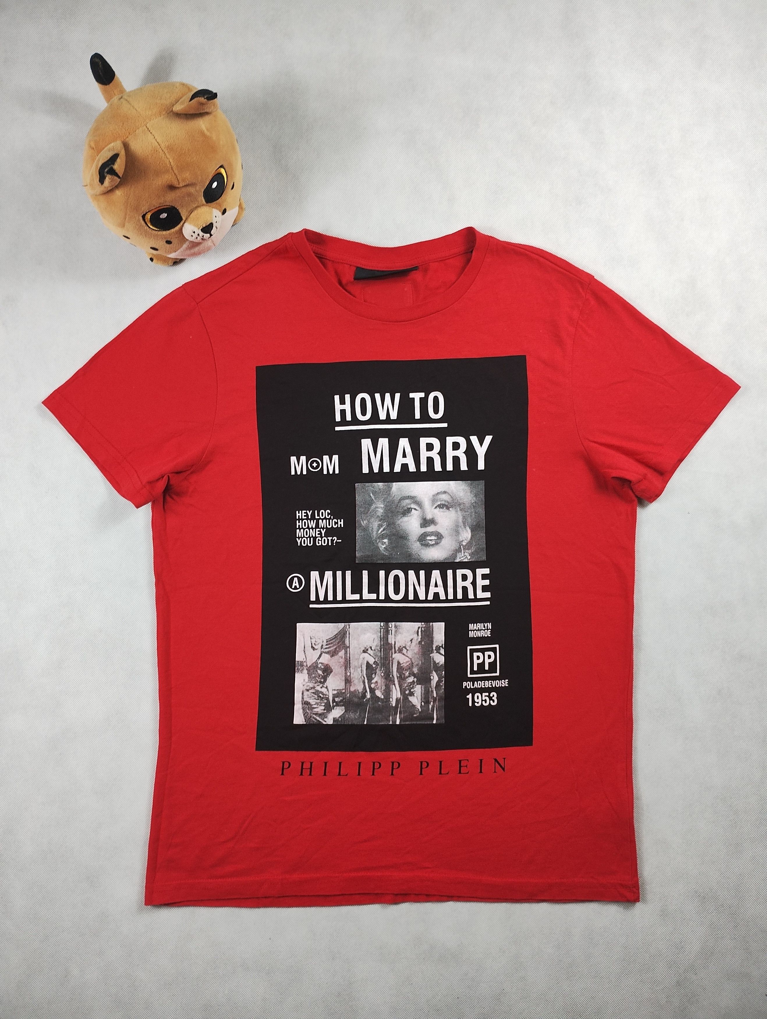 Philipp Plein Phillip Plein+Marilyn Monroe+Millionaire t-shirt Black logo Size L / US 10 / IT 46 - 1 Thumbnail