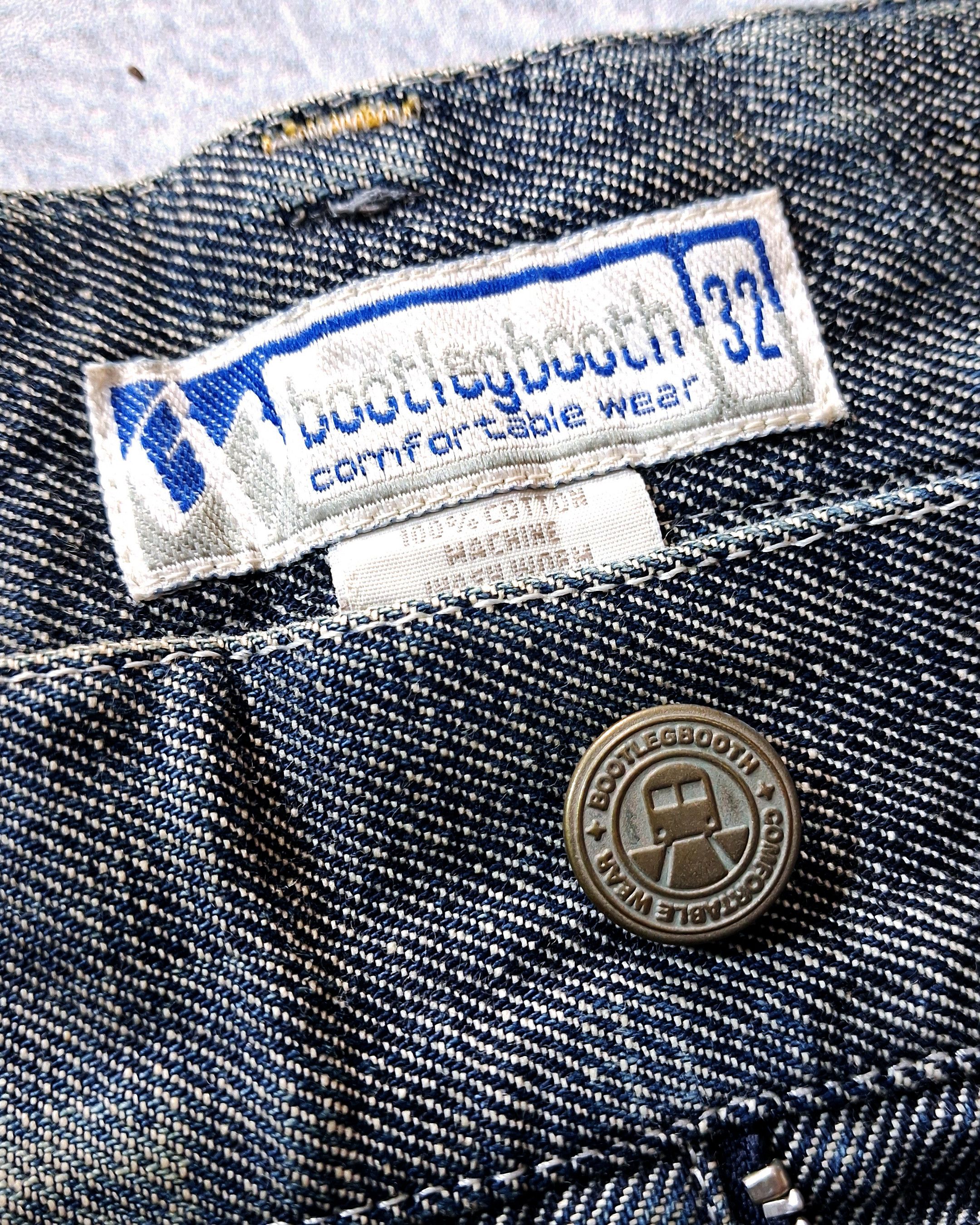 Japanese Brand BOOTLEGBOOTH DENIM PANTS BAGGY STYLE MULTIPOCKET Size US 34 / EU 50 - 8 Thumbnail