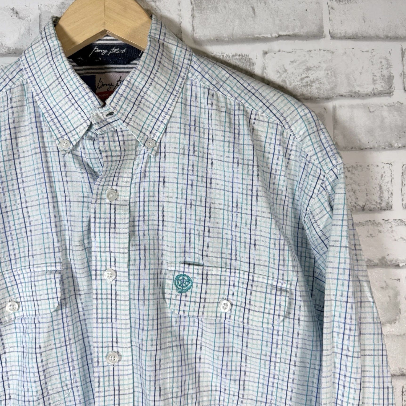 Wrangler Wrangler George Strait Western Long Sleeve Button-Down Shirt Mens XL Multicolor Button-Up Size US XL / EU 56 / 4 - 2 Thumbnail