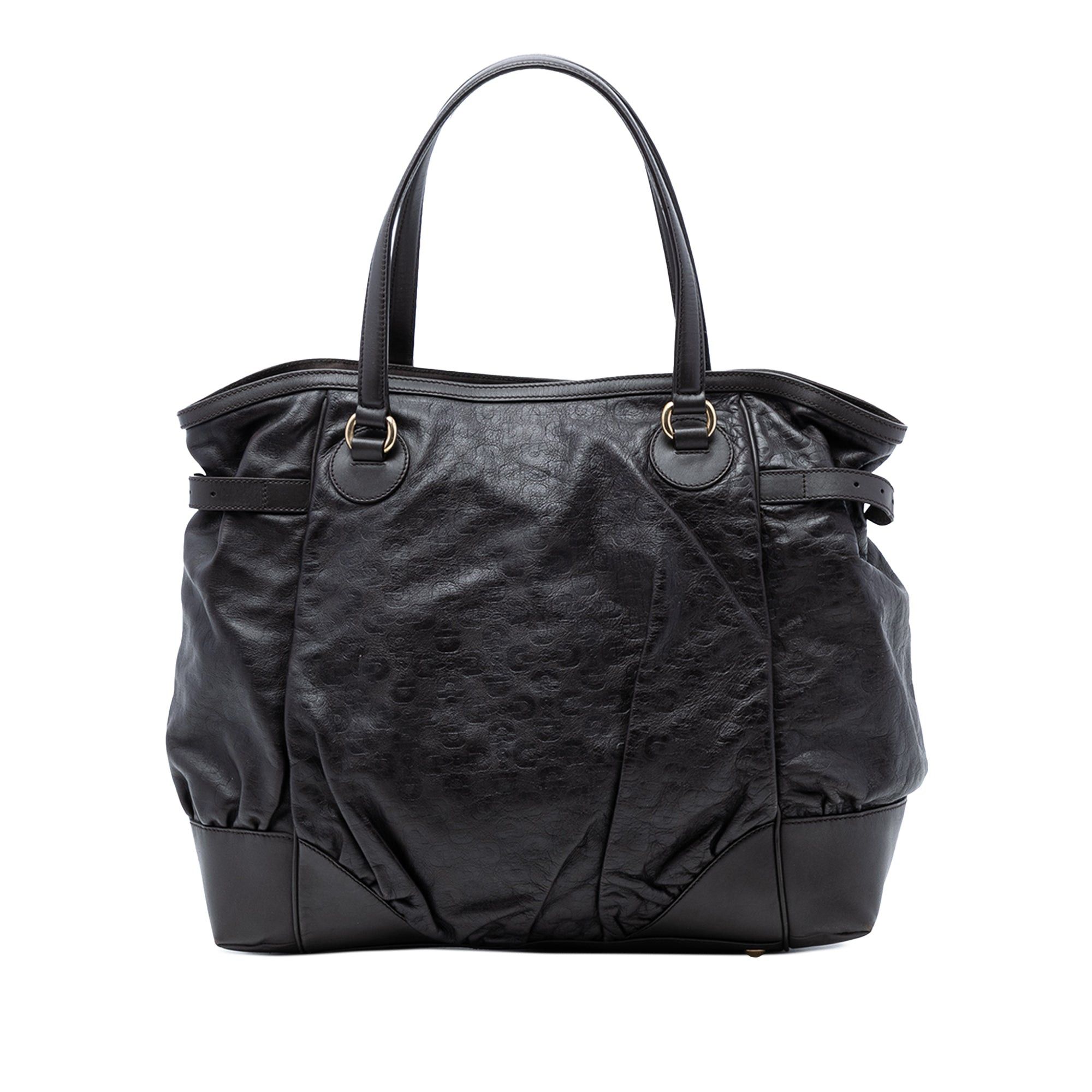 Gucci Embossed Leather Horsebit Full Moon Tote Size ONE SIZE - 1 Thumbnail