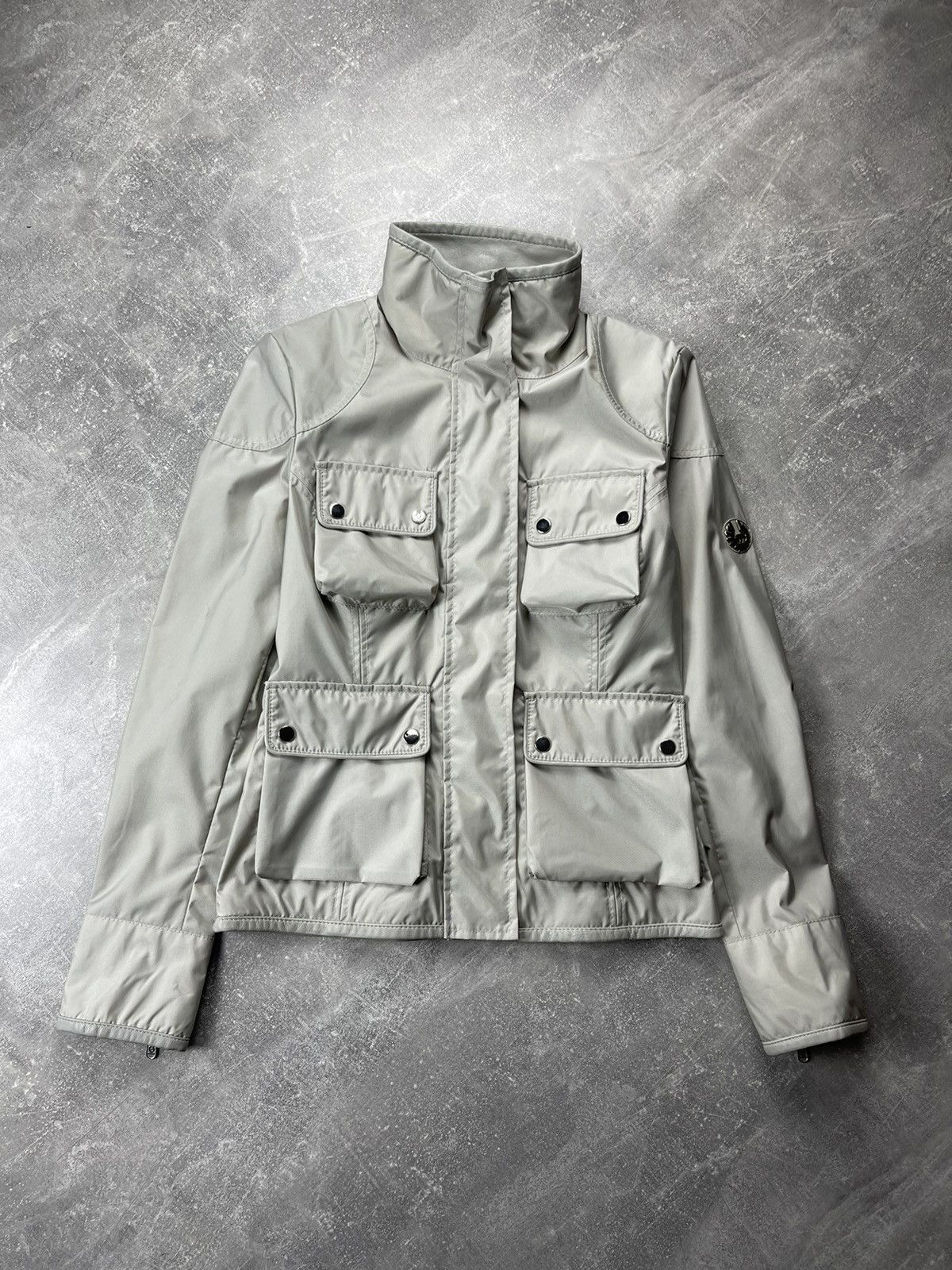 Belstaff Belstaff Gold Label Women’s Field Jacket Silver Gray Size S / US 4 / IT 40 - 2 Thumbnail