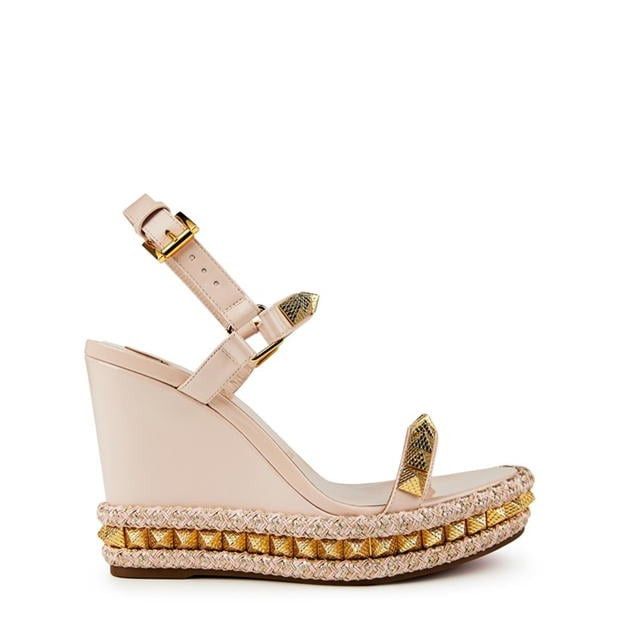 Christian Louboutin Pyraclou 110mm Espadrilles Size US 8 / IT 38 - 1 Thumbnail