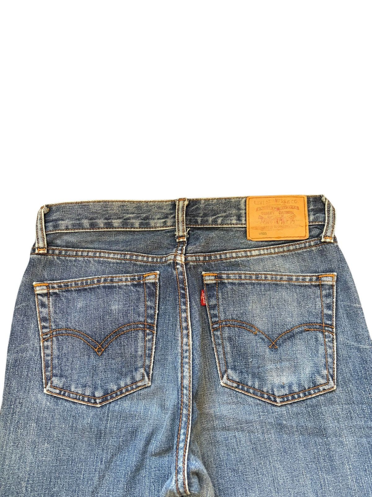 Levi's Vintage 90s Levis 505 Patches Distressed Jeans Size 27" / US 4 / IT 40 - 4 Thumbnail