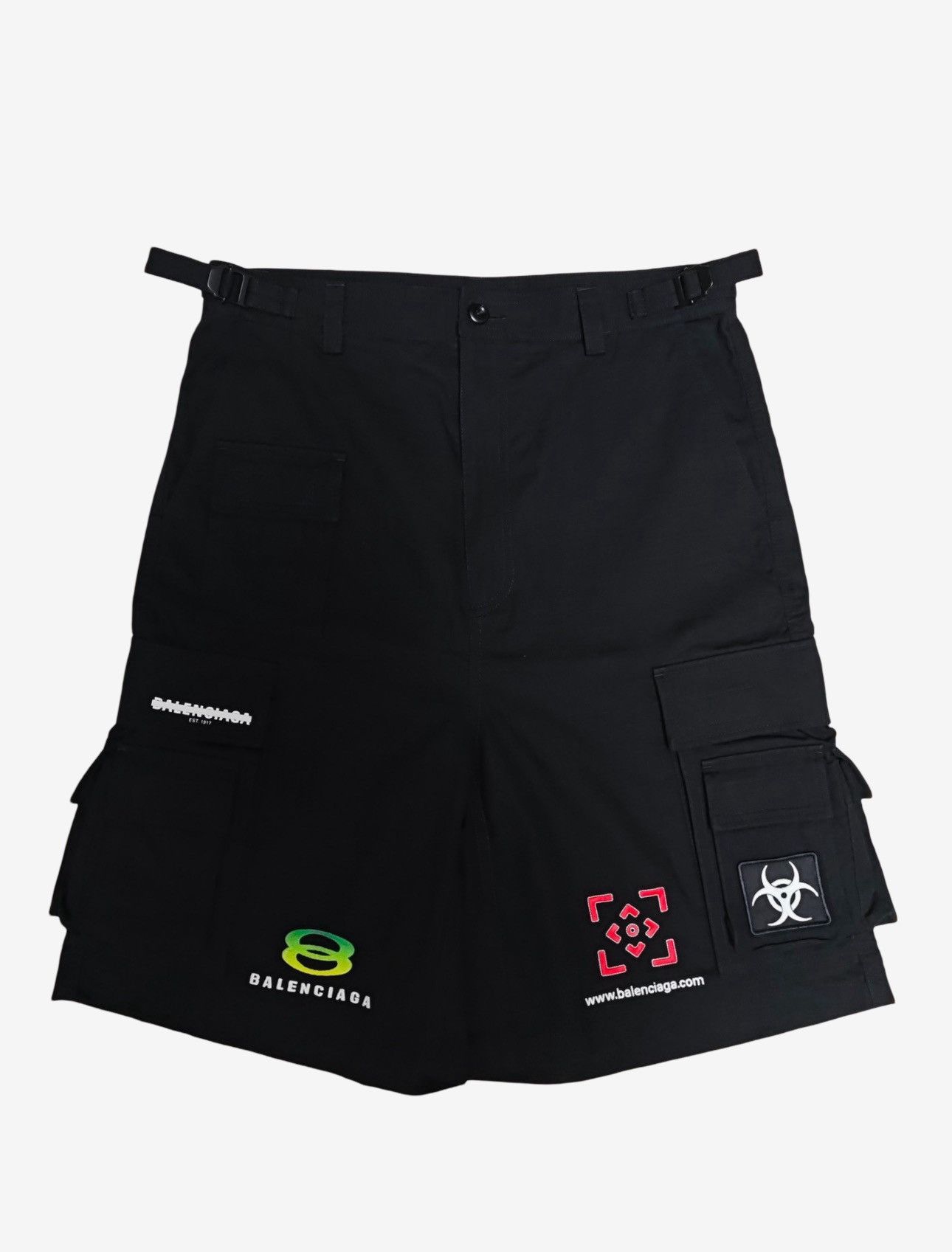 Balenciaga FW23 Cargo Oakley Logo Shorts