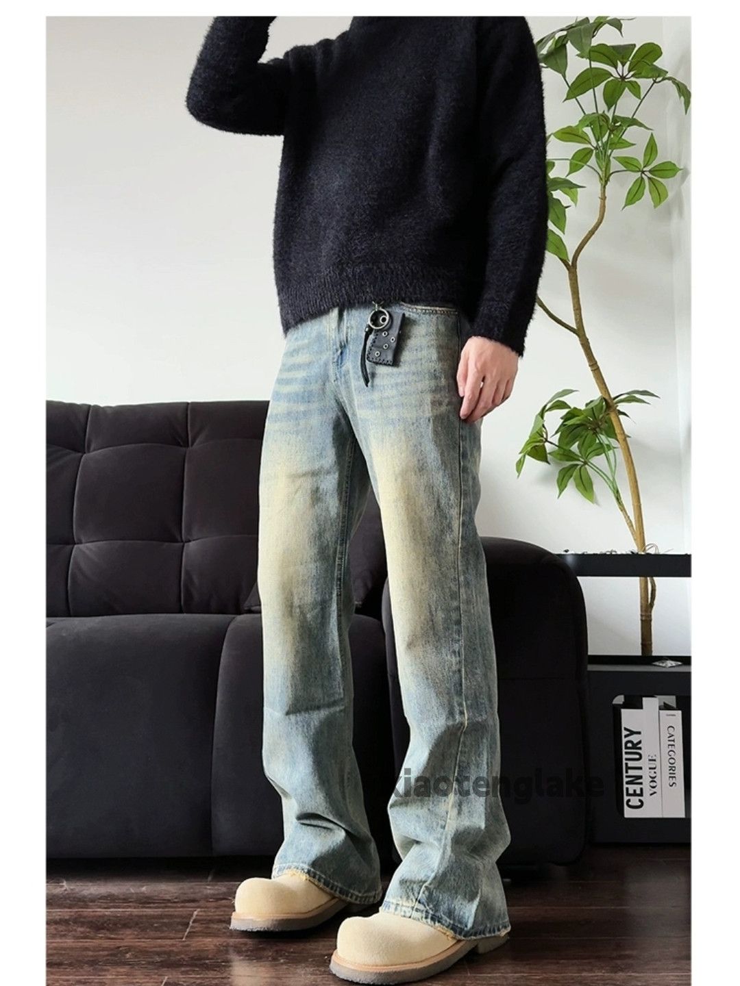 Jean × Vintage washed faded cleanfit yuppie bootcut grunge rusty jeans Size US 28 / EU 44 - 4 Thumbnail