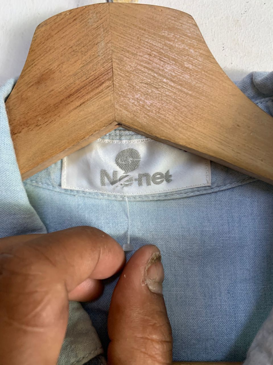 Issey Miyake Vintage Ne-net Under Issey Miyake denime Shirt Size US M / EU 48-50 / 2 - 4 Thumbnail
