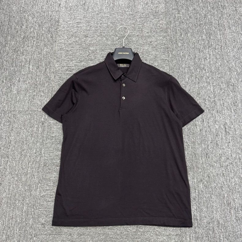 Loro Piana Loro Piana Solid Button Wool Short Sleeve-yf Size US S / EU 44-46 / 1 - 1 Thumbnail