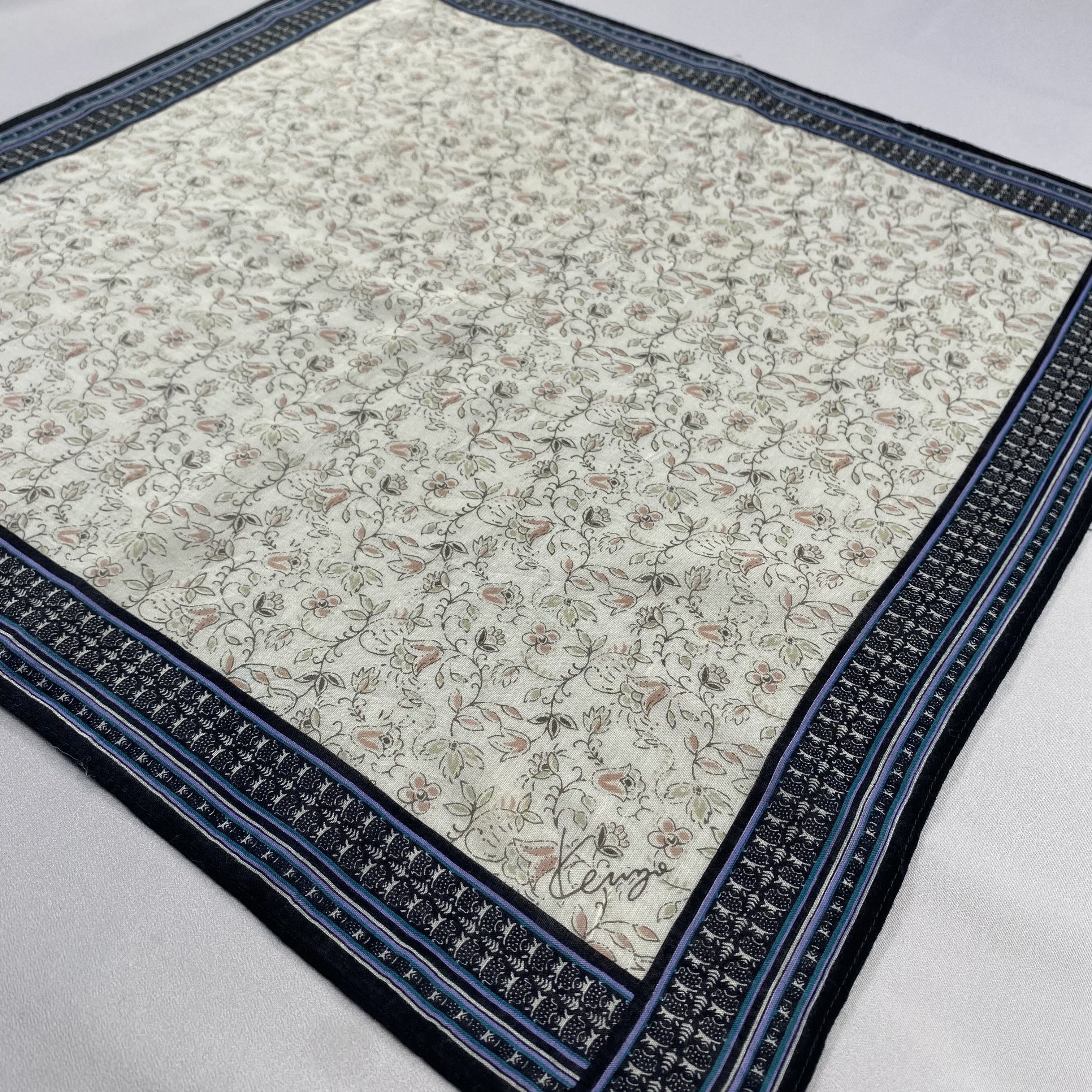 Kenzo × Vintage Kenzo Handkerchief / Neckerchief / Bandana-P1611 Size ONE SIZE - 2 Thumbnail