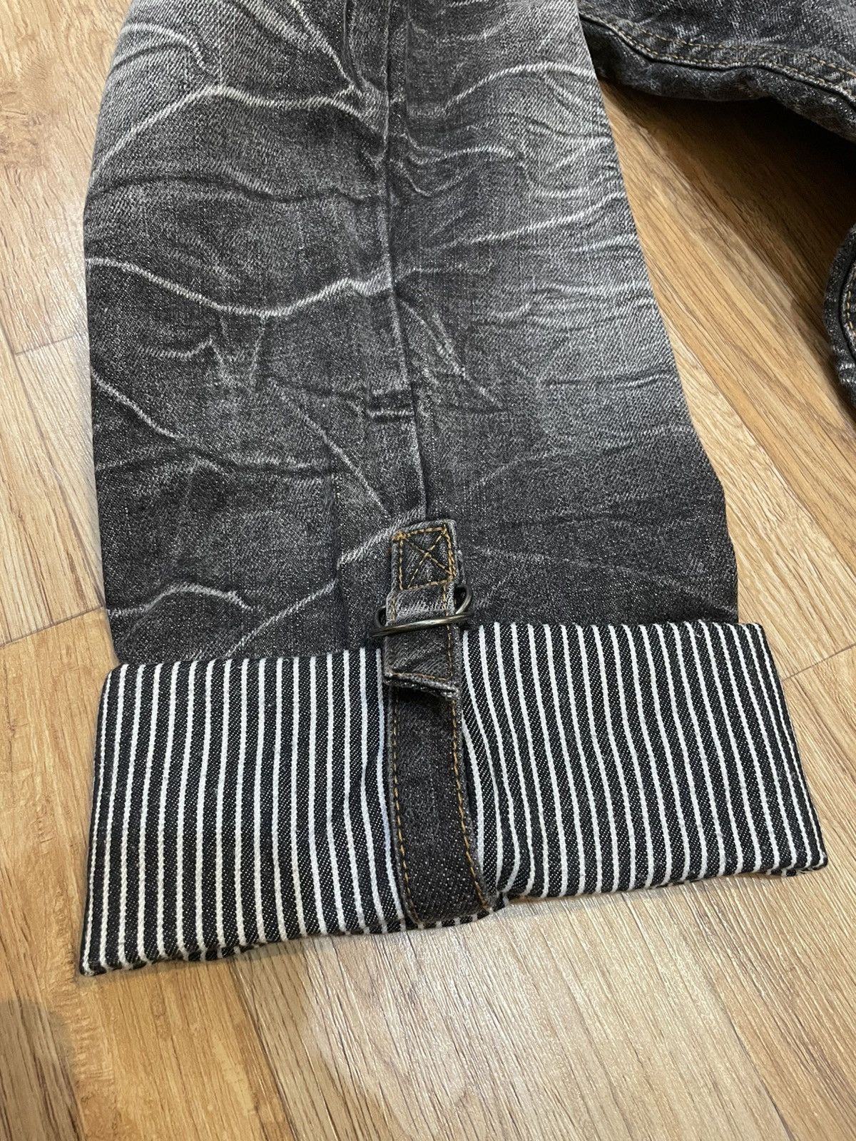 Japanese Brand Nylaus Double Waist Cropped Pants Y2K PPFM Style Size US 30 / EU 46 - 6 Thumbnail
