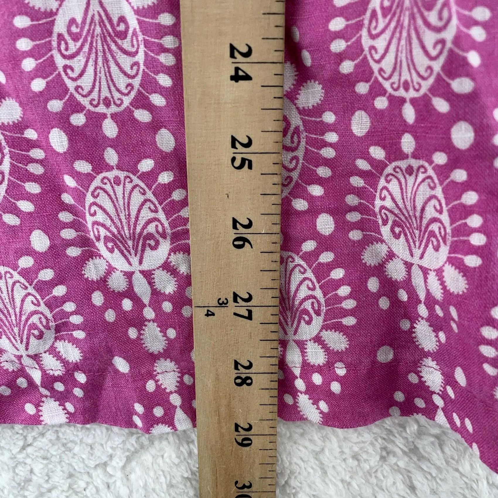 Vintage Sigrid Olsen Tunic Top Womens L Pink Yellow Linen Boho Printed 3/4 Sleeve V Neck Shirt Womens L Pink Linen Boho Tunic 3/4 Sleeve V-Neck Printed Size L / US 10 / IT 46 - 5 Thumbnail