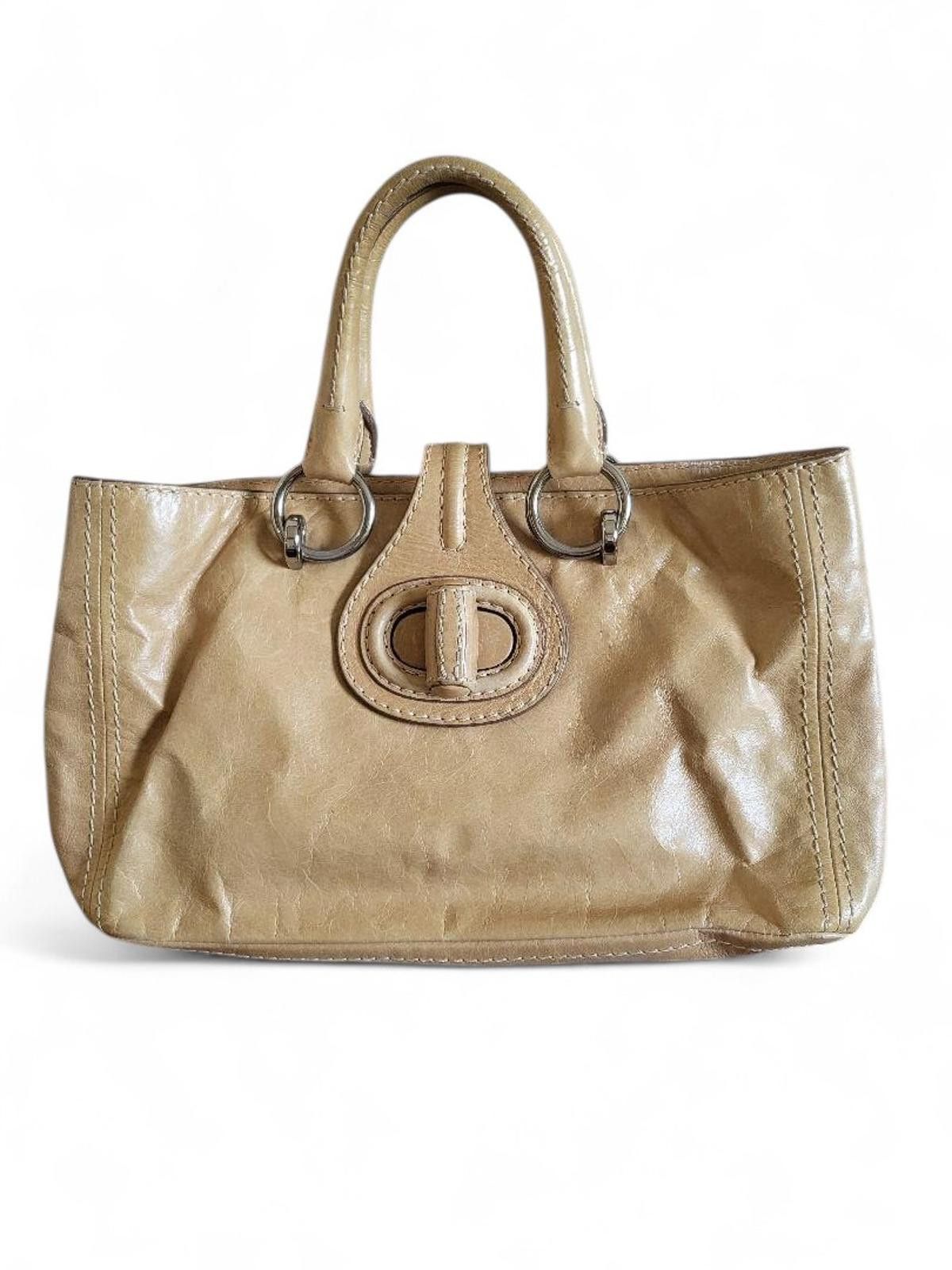 Prada Prada - Beige Leather Handbag Size ONE SIZE - 2 Thumbnail