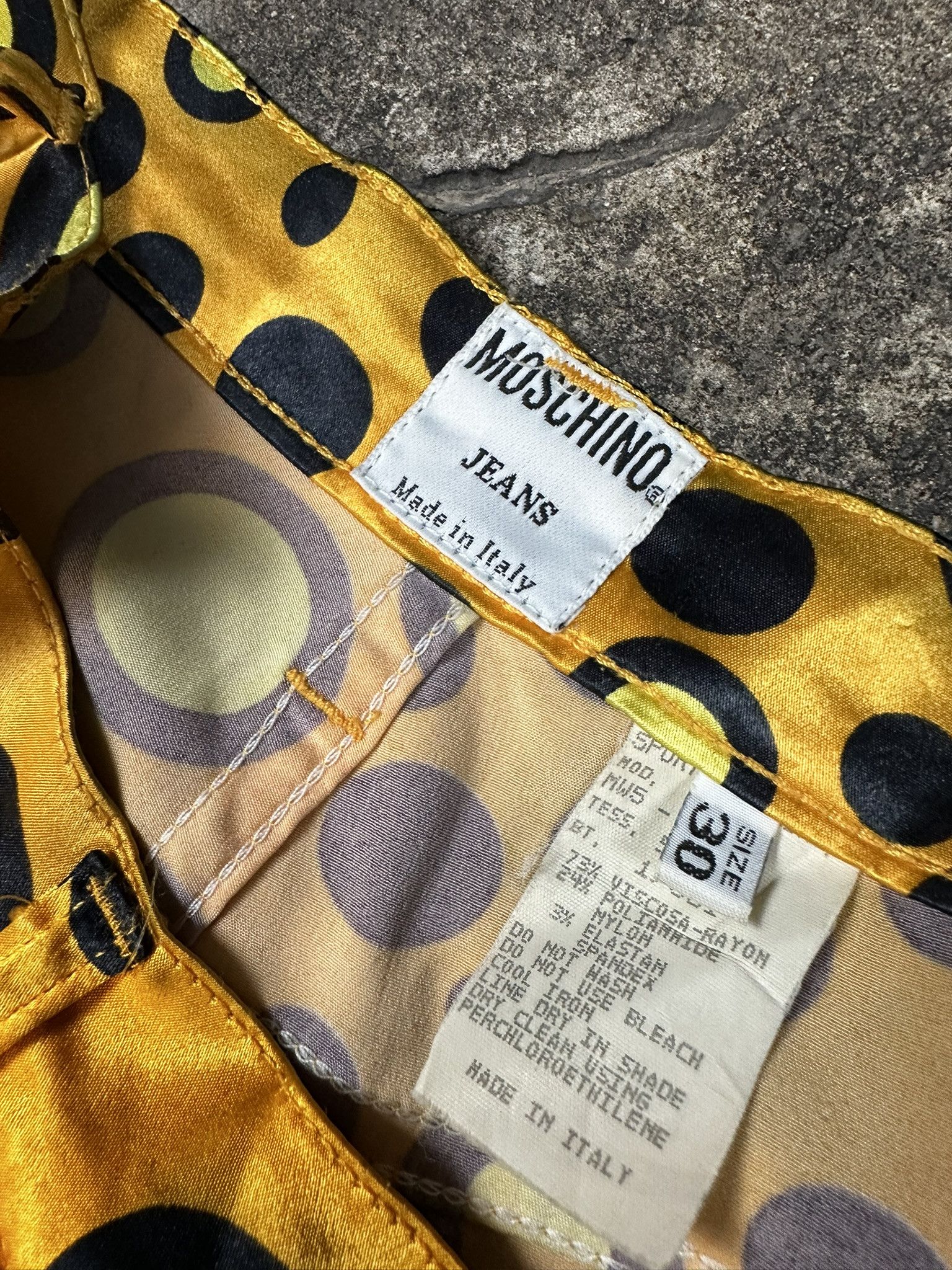Moschino Vintage Moschino Polka Dot Patterned Pants 2000s Size 30" / US 8 / IT 44 - 6 Thumbnail