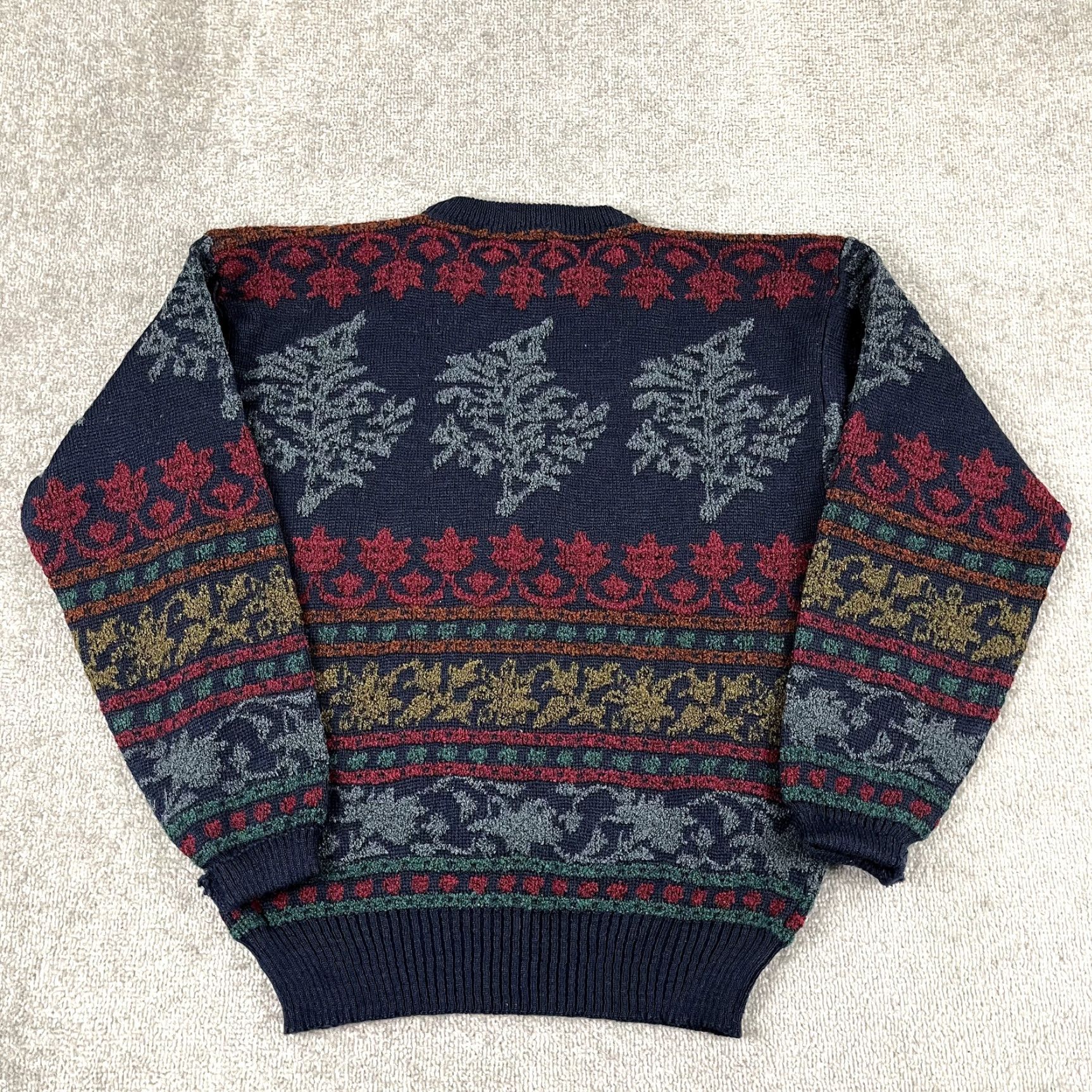 Vintage VINTAGE PETER ENGLAND Sweater Mens Large Wool Blend Knit Crew Grandpa Retro Jumper 90s Size US L / EU 52-54 / 3 - 6 Thumbnail