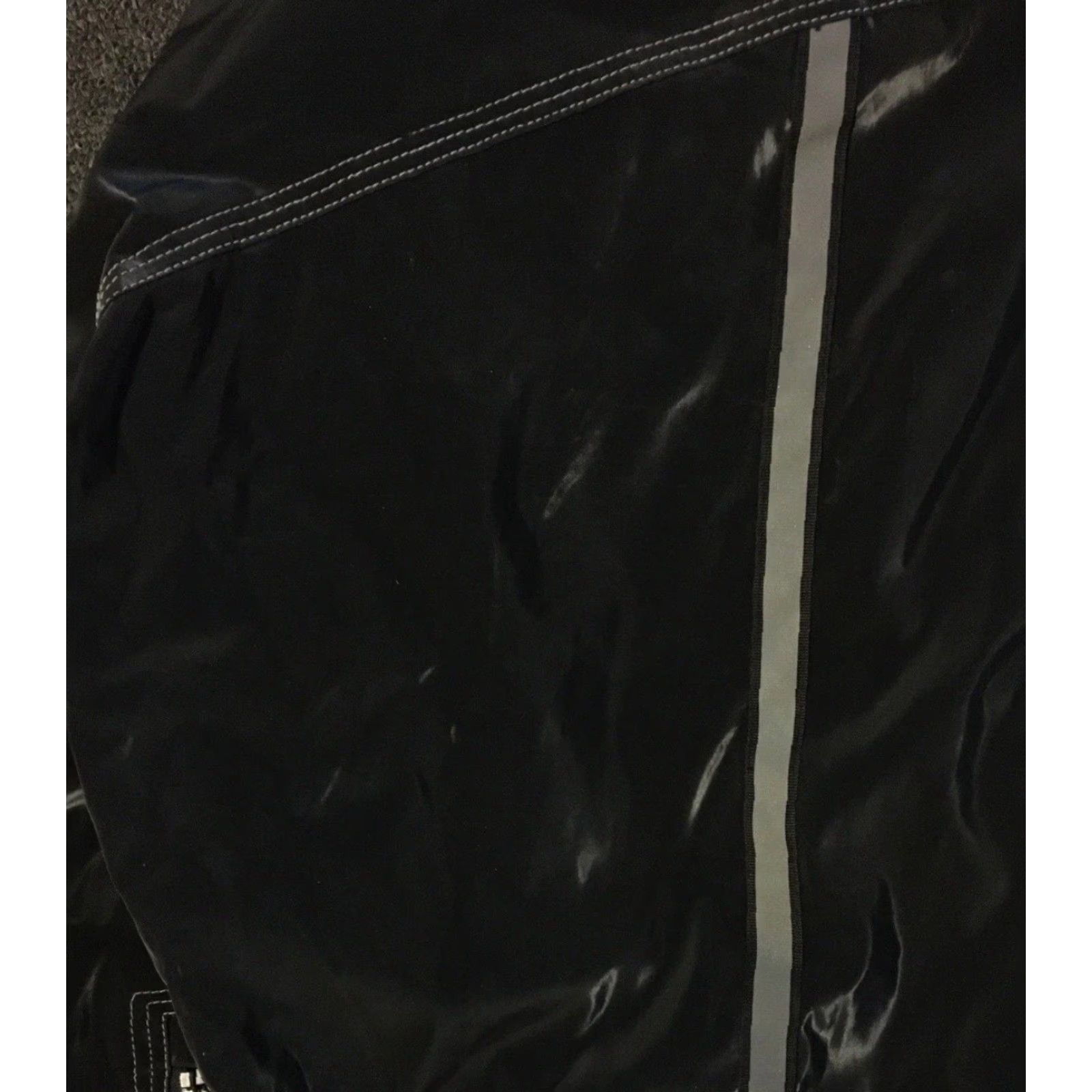 Vintage VINTAGE 90s Interstate Jeans Reflective Jacket 2XL Black Grunge Skate Surf Rave Jnco Y2K Mens Jacket Size US 39 - 5 Thumbnail