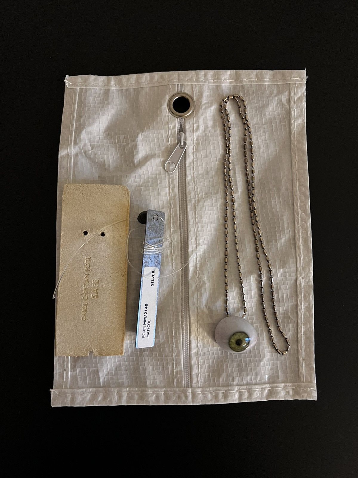 Carol Christian Poell Silver Eye Chain MM/2149