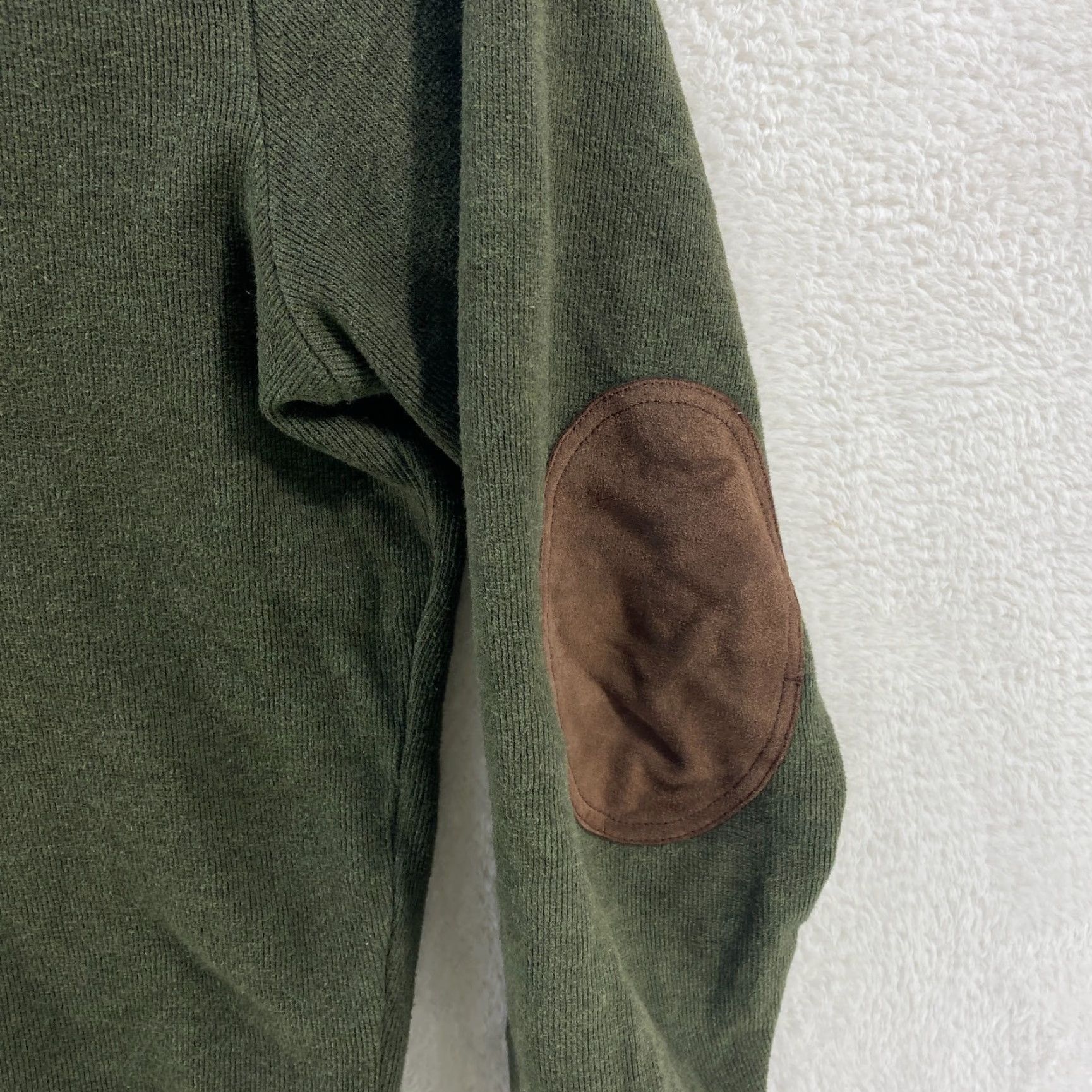 Polo Ralph Lauren VINTAGE Polo Ralph Lauren Green Mens M Sweater Shawl Collar Elbow Patches Size US M / EU 48-50 / 2 - 4 Thumbnail