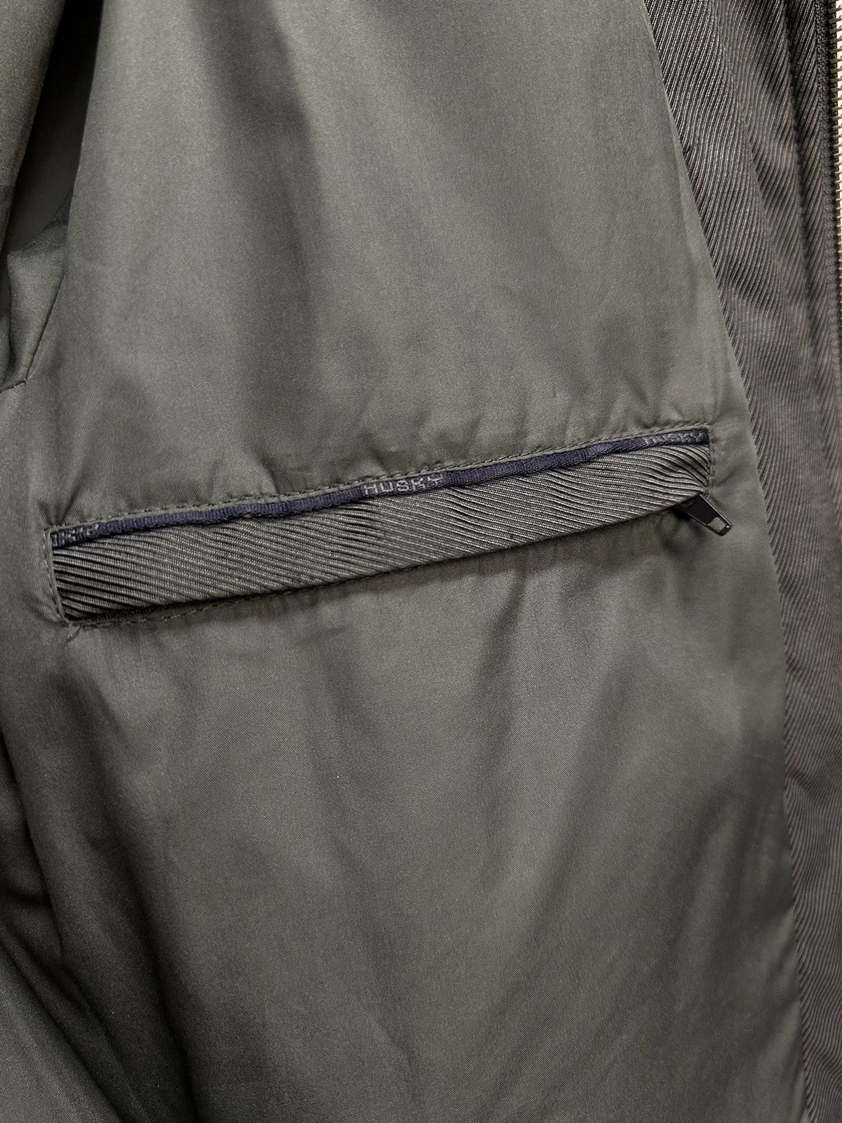 Giorgio Armani Husky grey padded overcoat minimalist Japan tech style Size US L / EU 52-54 / 3 - 11 Thumbnail