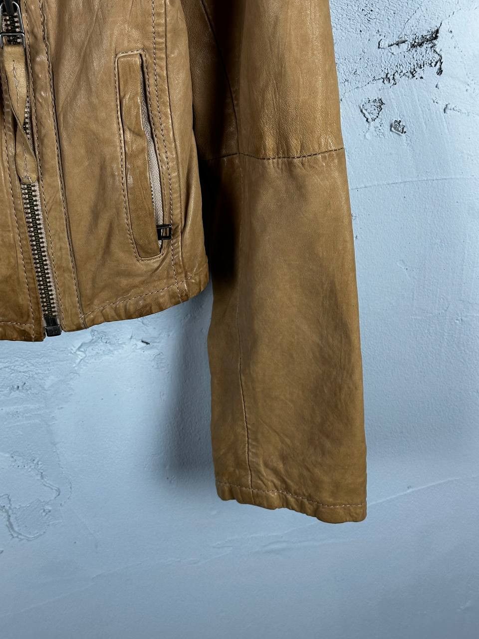 Allsaints Vintage Brown Allsaints Biker Leather Jacket Avant Garde Size M / US 6-8 / IT 42-44 - 7 Thumbnail