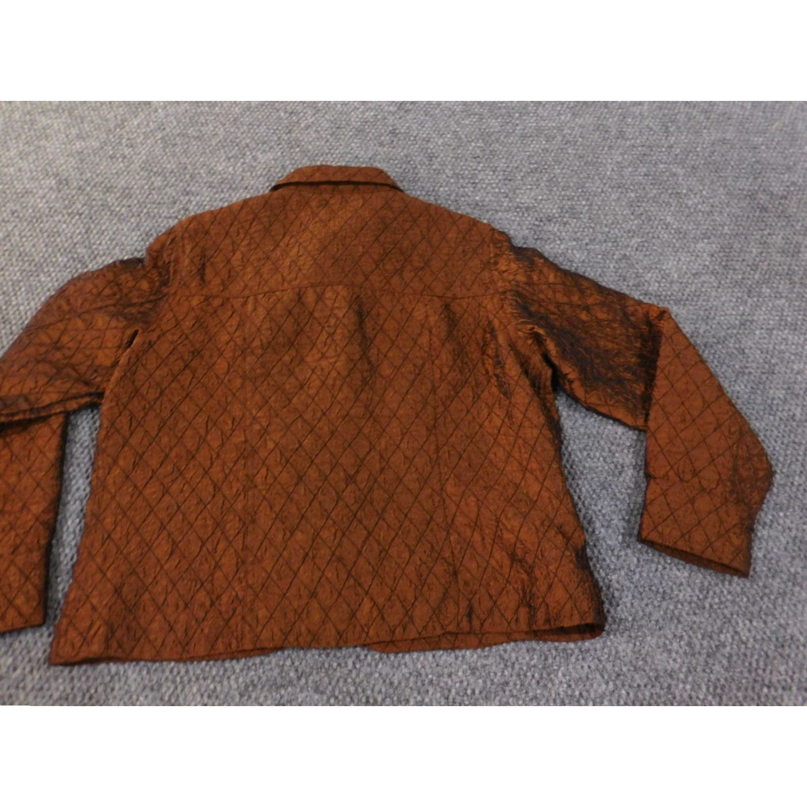 Coldwater Creek Coldwater Creek Jacket Womens Small Brown geometric Button casual polyester Size S / US 4 / IT 40 - 7 Thumbnail