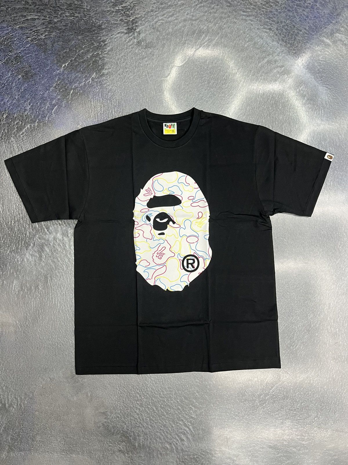 Bape Bape Neon Camo Big Ape Head T-Shirt Size US XXL / EU 58 / 5 - 1 Thumbnail
