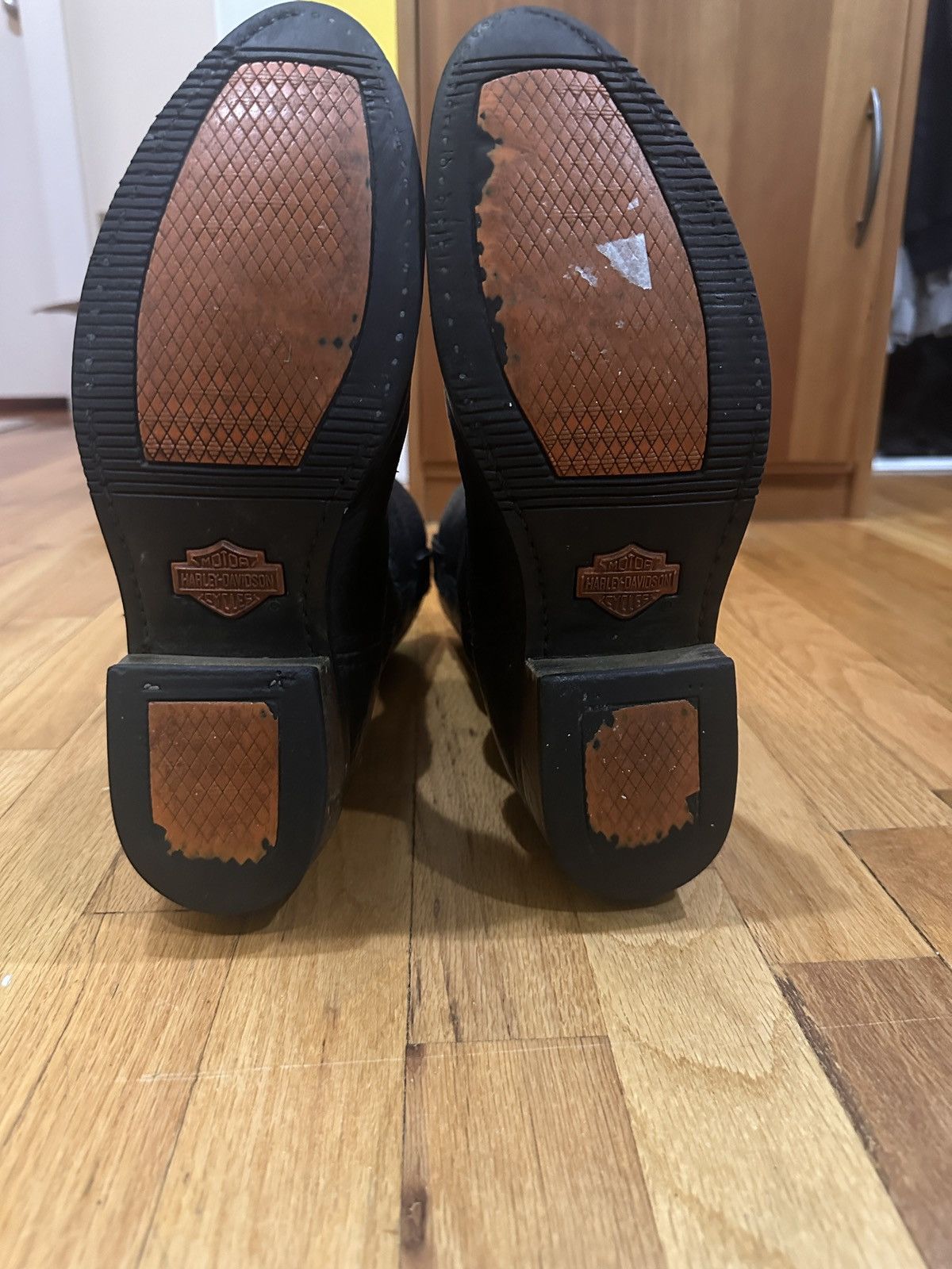 Harley Davidson Harley Davidson Black Leather Boots with Metal Emblem Size US 9 / EU 42 - 5 Thumbnail