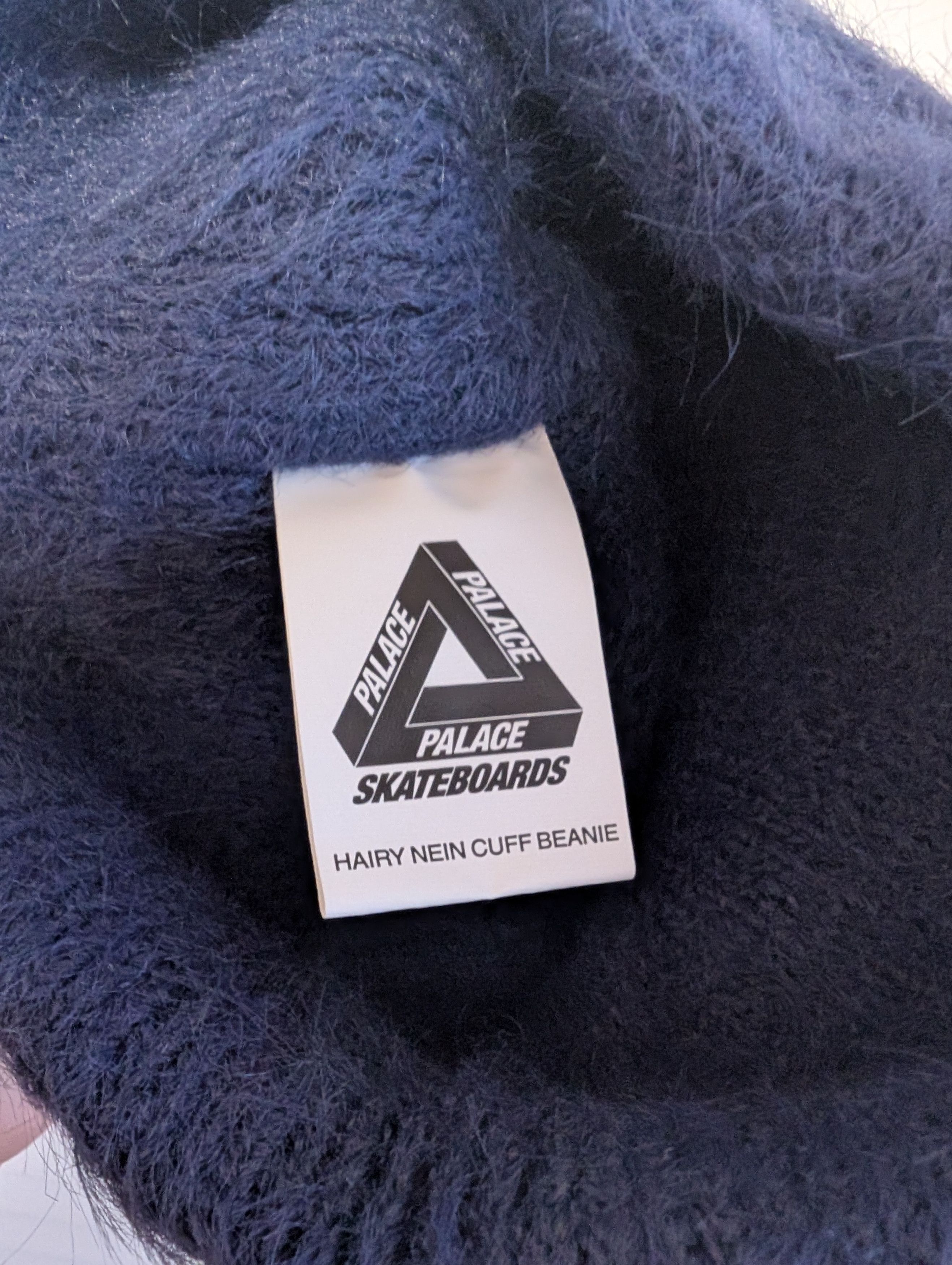 Palace Palace Hairy Nein Cuff Beanie 'Indigo Size ONE SIZE - 3 Thumbnail