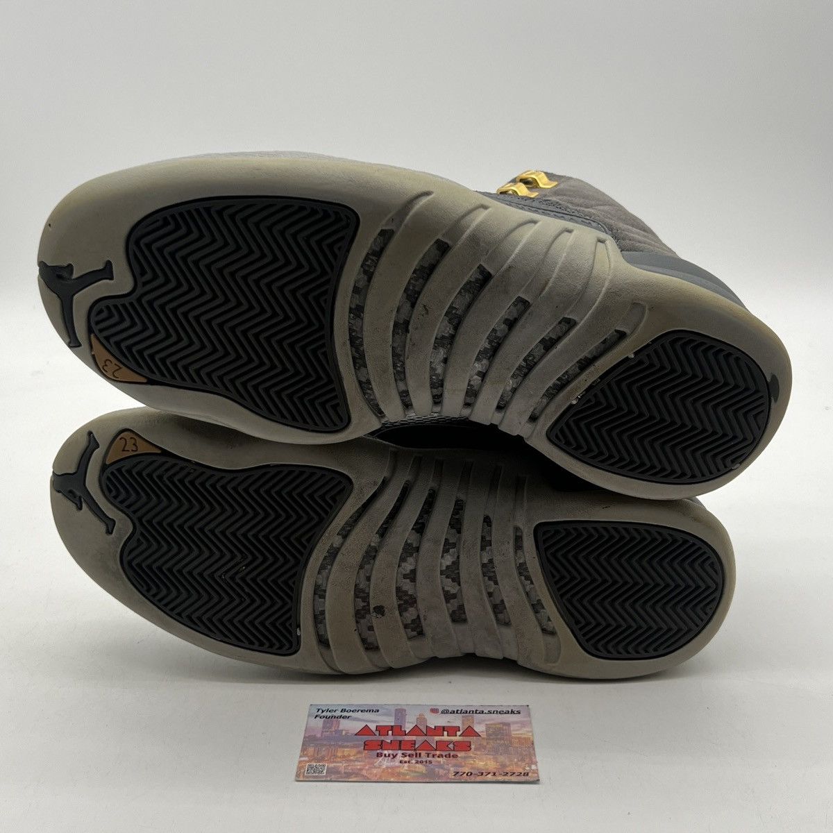 Jordan Brand Air Jordan 12 dark grey Size US 8 / EU 41 - 7 Thumbnail
