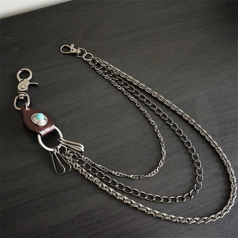Japanese Brand Triple Layer Aesthetic Wallet Chain Size ONE SIZE - 1 Thumbnail