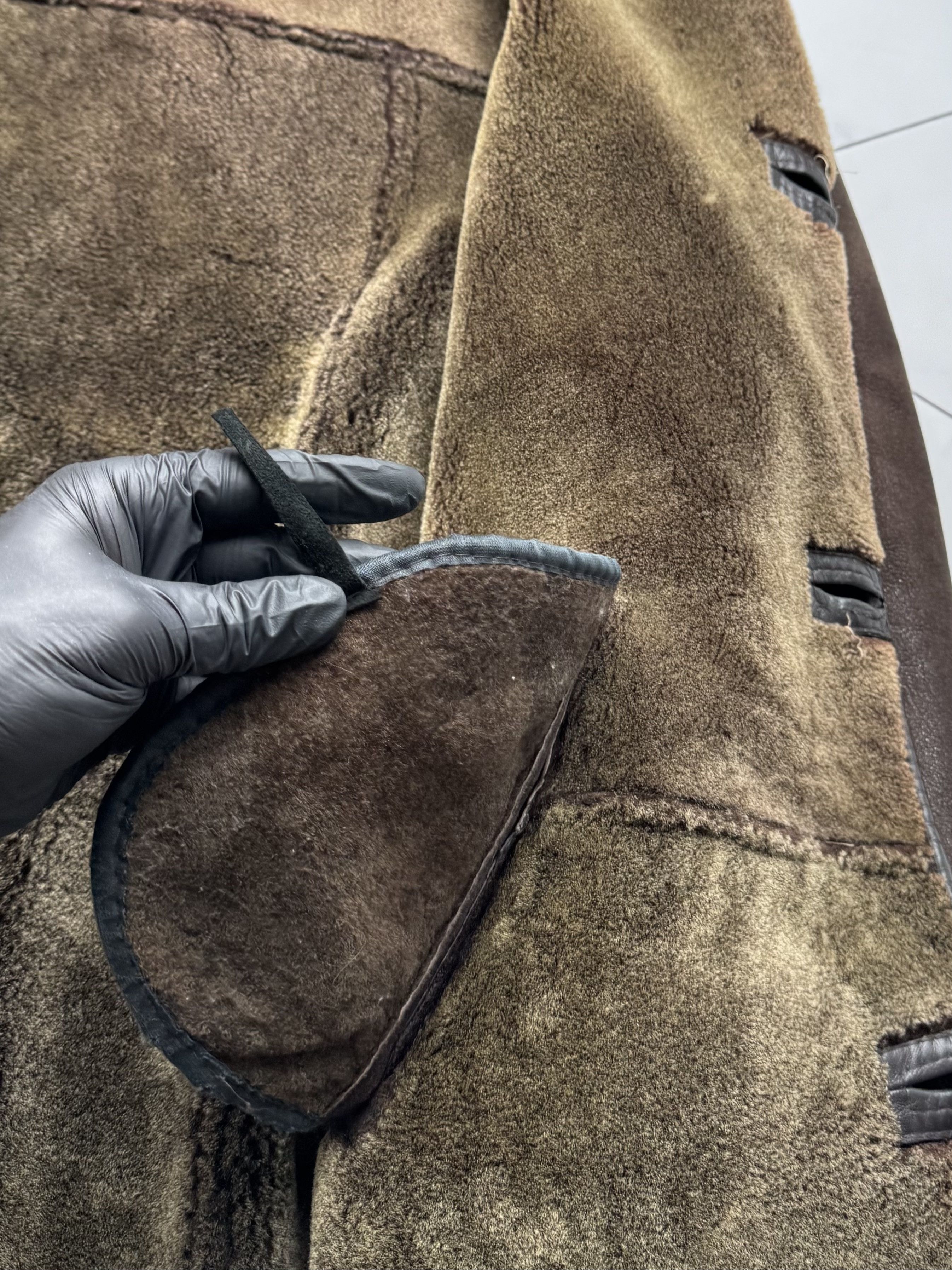 Vintage Vintage Real Sheepskin Coat(B409)E2D15 Size US XXL / EU 58 / 5 - 14 Thumbnail