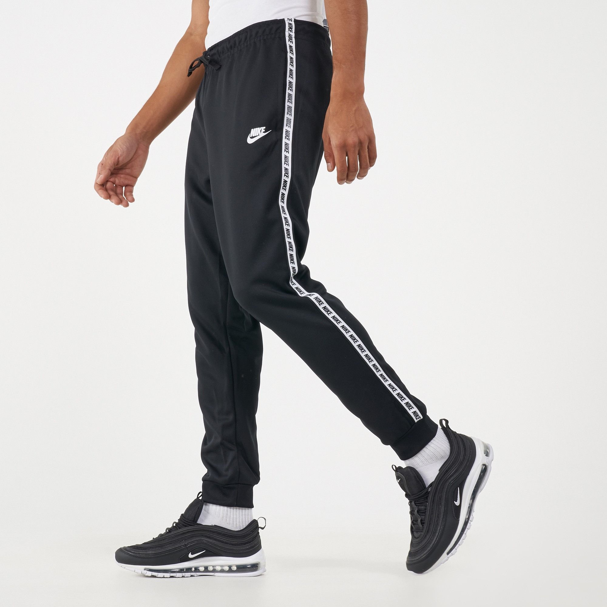 Nike Nike Repeat Poly Side Printing Casual Sports NSW Pants Black Size US 30 / EU 46 - 1 Thumbnail