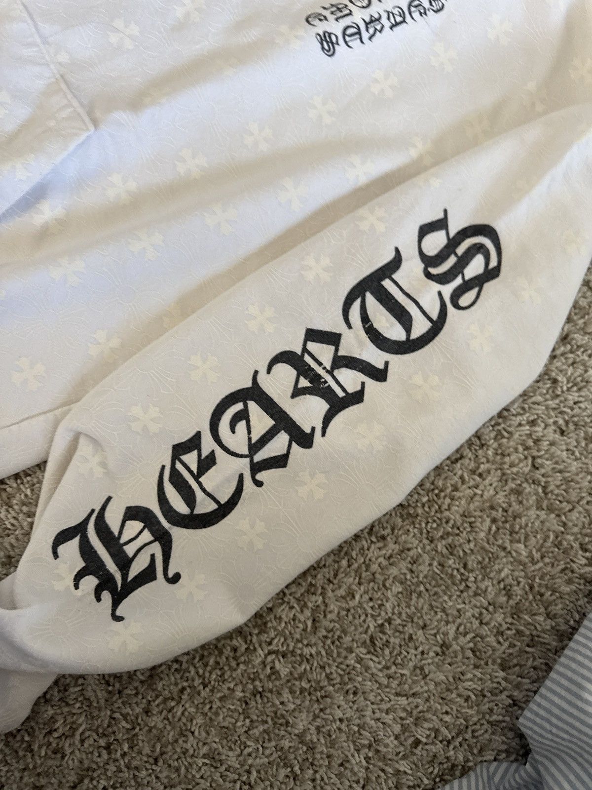Chrome Hearts RARE Chrome Hearts White Full Print Hoodie Size US S / EU 44-46 / 1 - 3 Thumbnail
