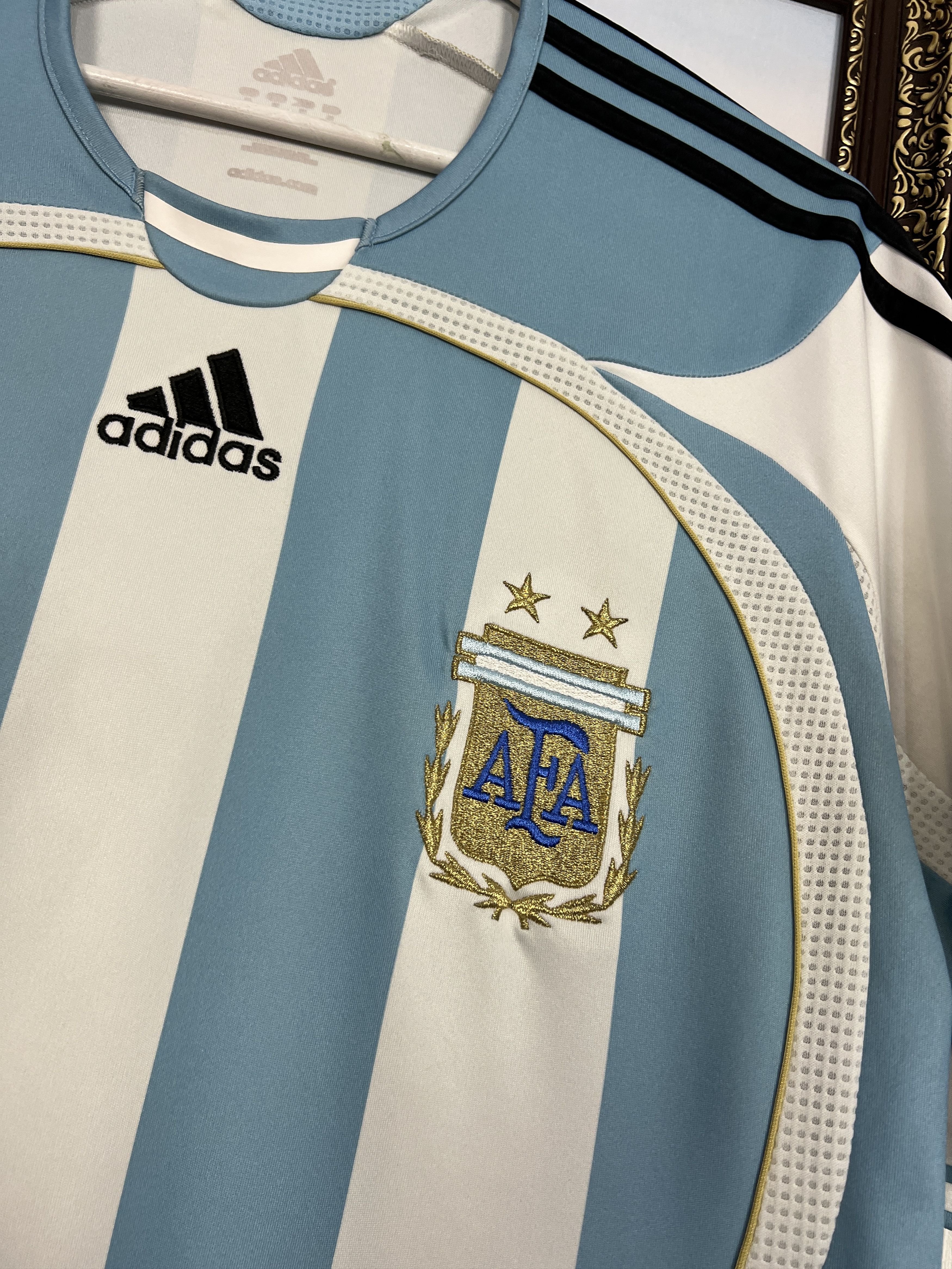 Adidas Argentina Home football shirt 2006 Soccer Jersey Trikot Size US M / EU 48-50 / 2 - 3 Thumbnail