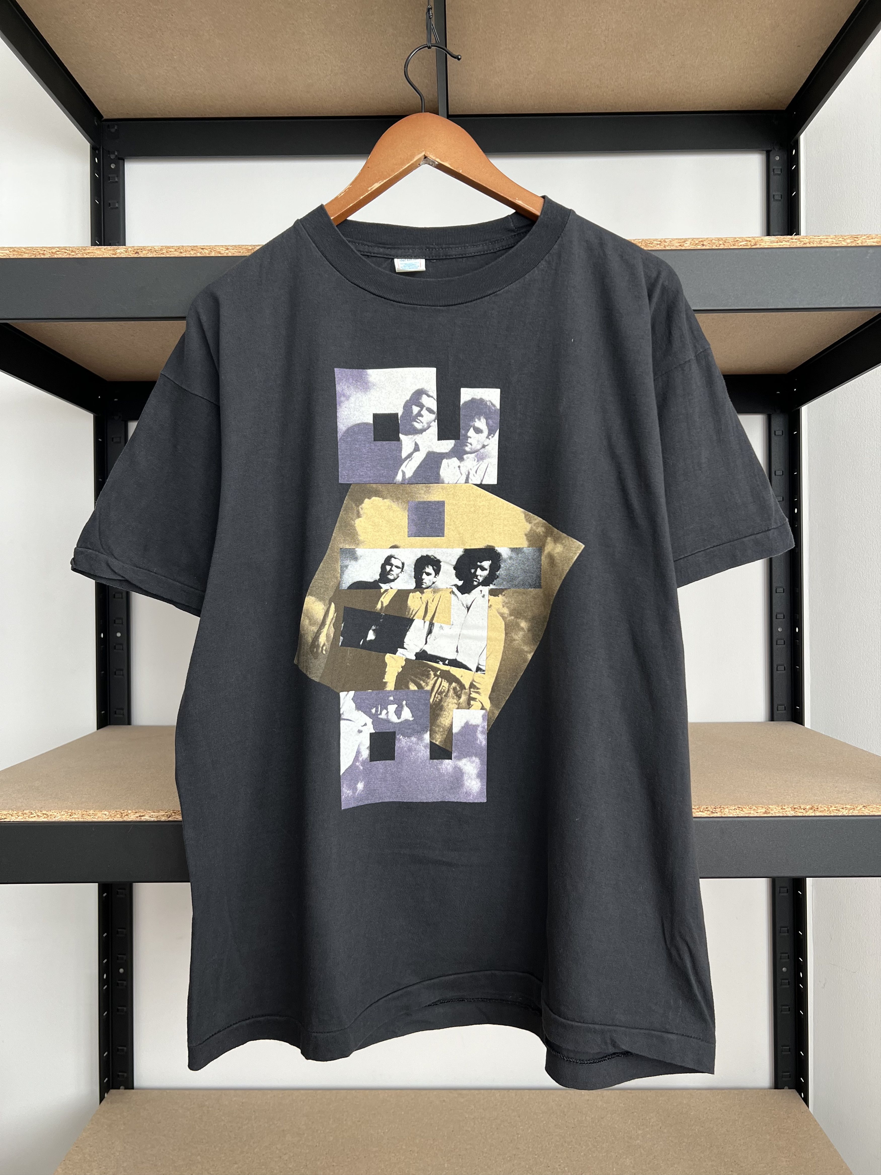 Band Tees Vintage 1991 A-ha Pop Band European Tour Black T-shirt Size US XL / EU 56 / 4 - 1 Thumbnail