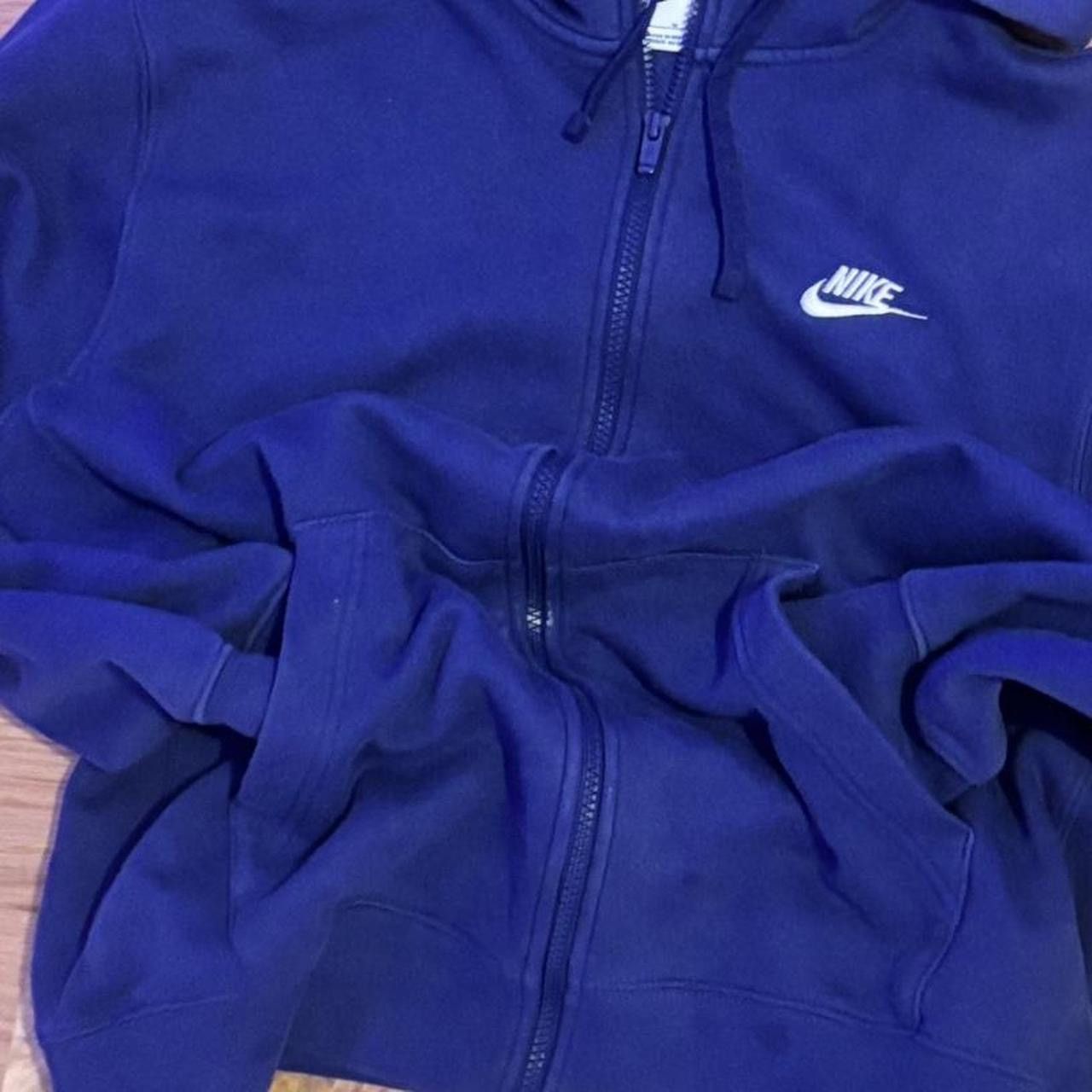 Nike Blue Nike zip up hoodie #hoodie Size US M / EU 48-50 / 2 - 1 Thumbnail