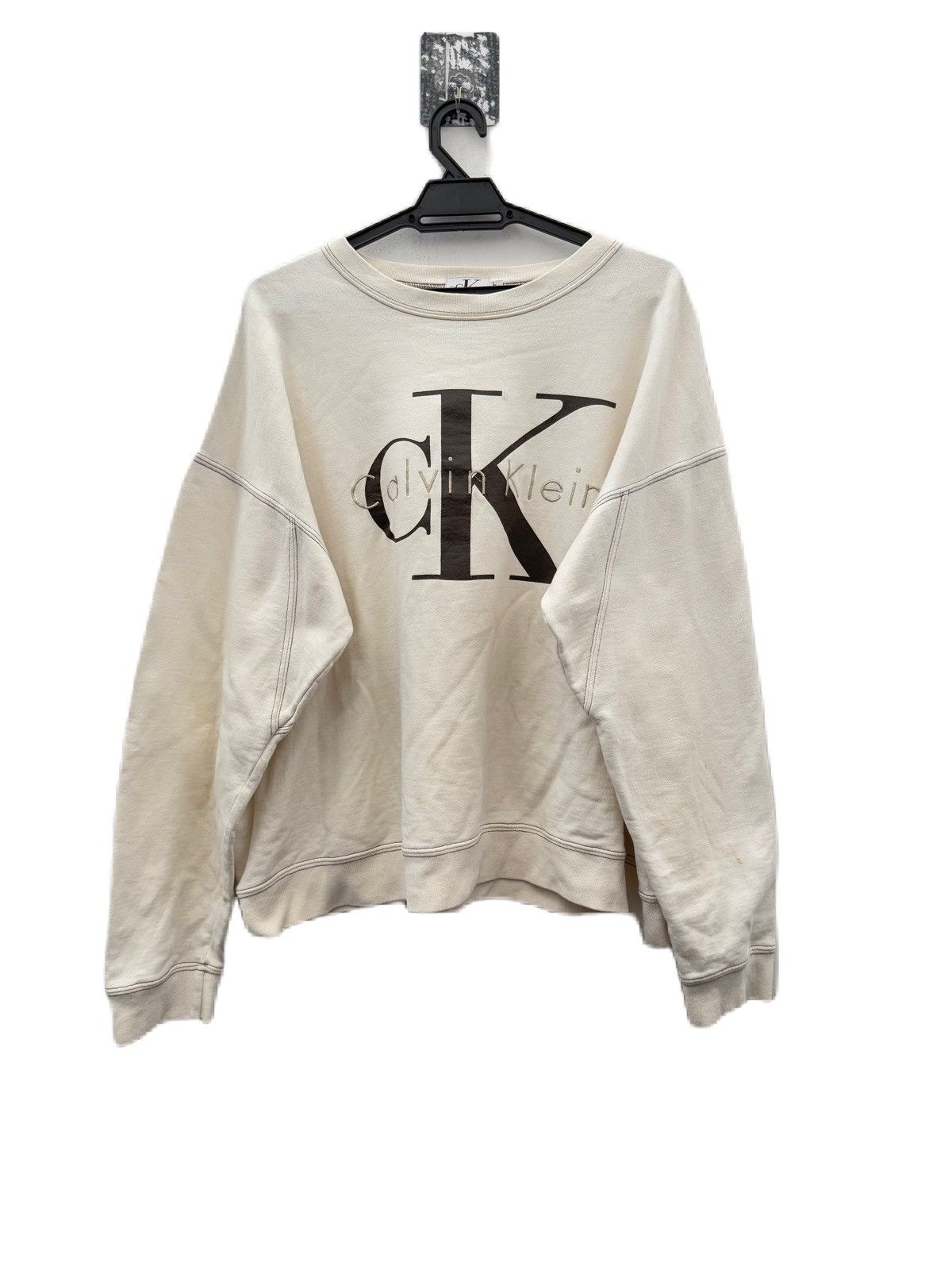 Calvin Klein × Calvin Klein 205W39NYC Calvin Klein Oversized Sweatshirt Crewneck Embroidered CK Size US M / EU 48-50 / 2 - 2 Thumbnail