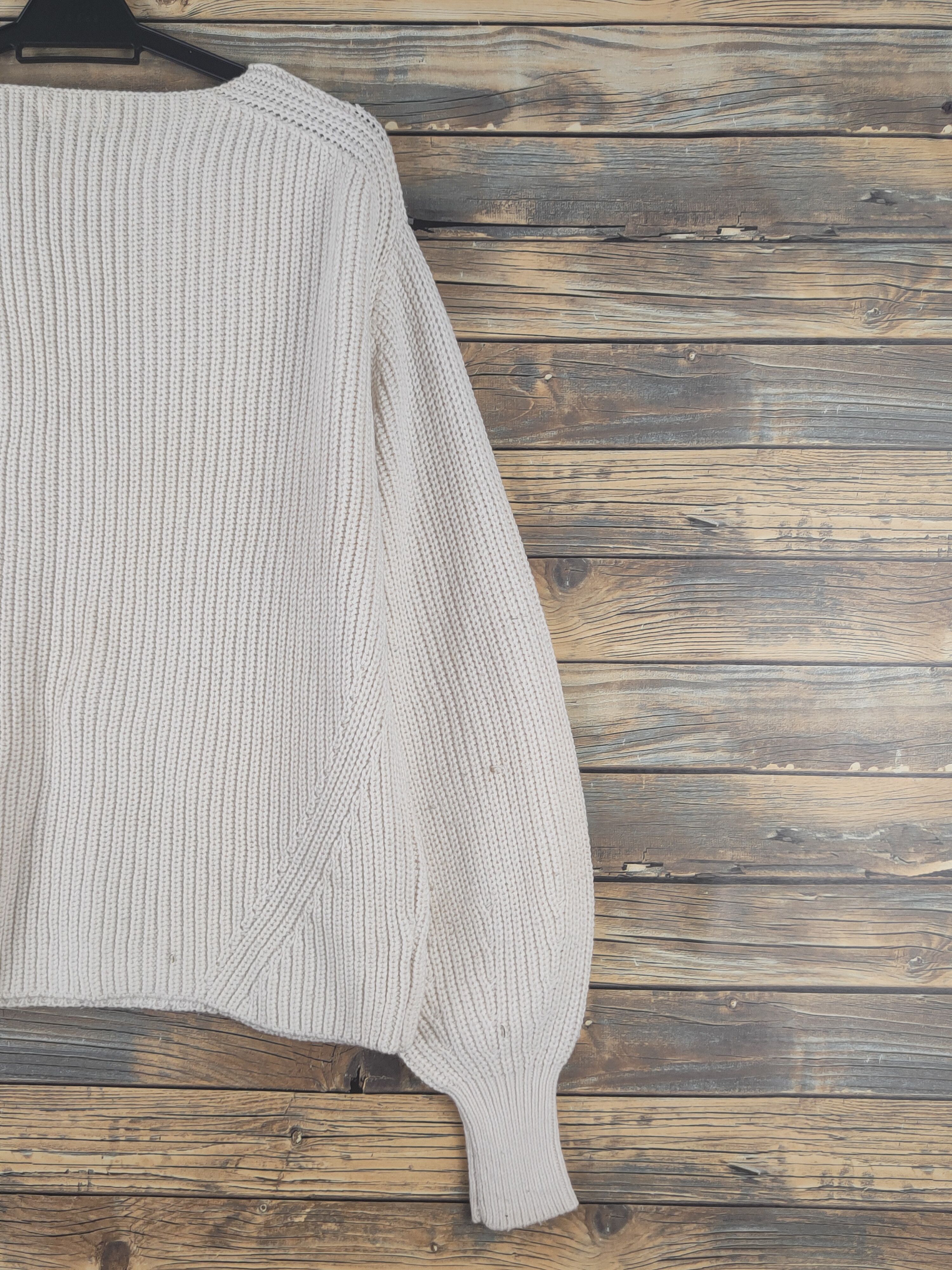 Vintage Iena Cream Knitwear Sweatshirts #W1213 Size L / US 10 / IT 46 - 9 Thumbnail