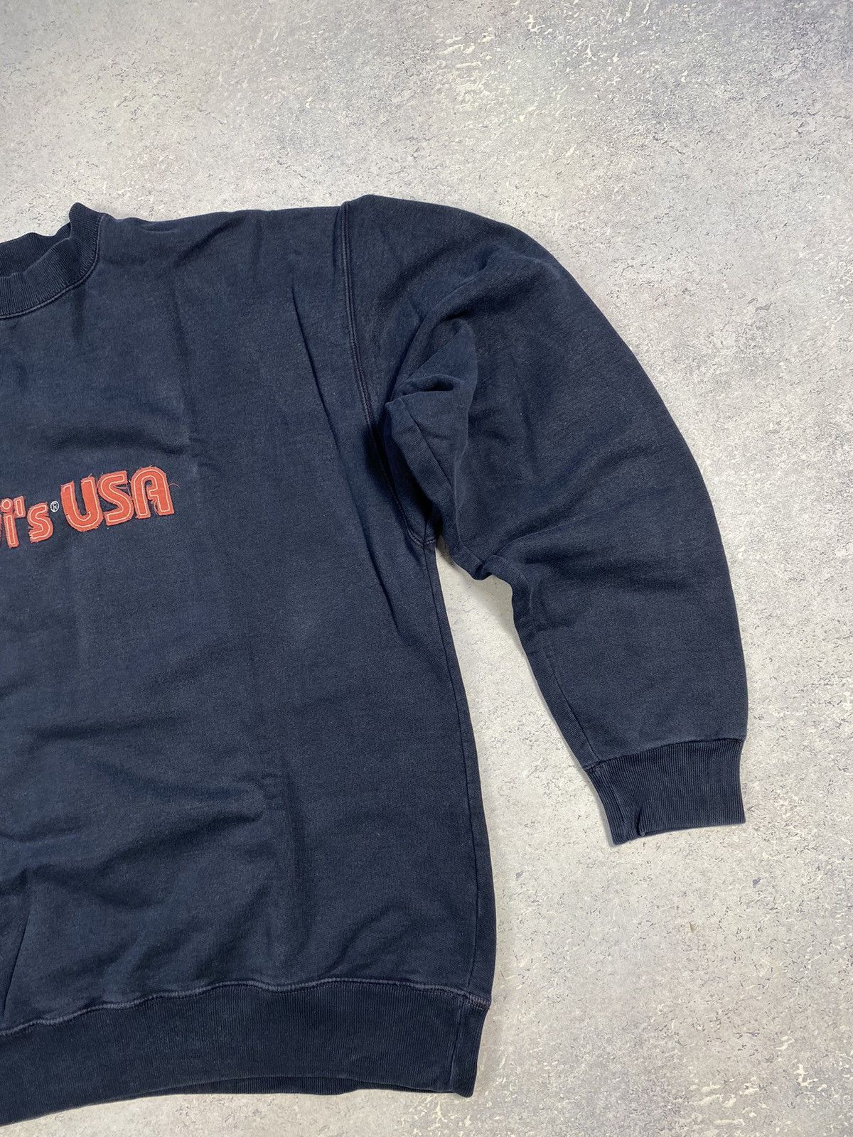 Levi's × Vintage Vintage Levi’s Men’s Blue Sweatshirt With Big Centre Logo Size US L / EU 52-54 / 3 - 5 Thumbnail