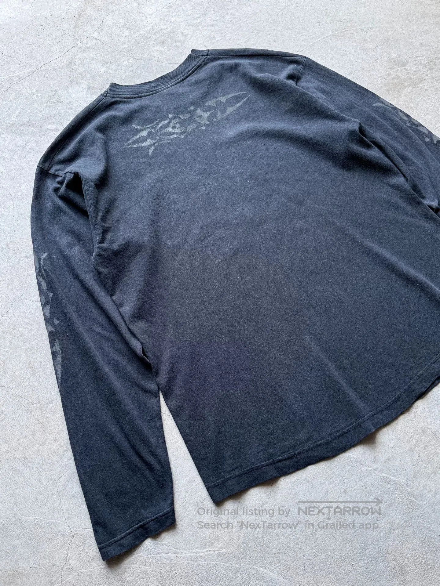 Vintage Vintage 90s Tribal Totem Graphic Longsleeve Tee. Size US L / EU 52-54 / 3 - 7 Thumbnail