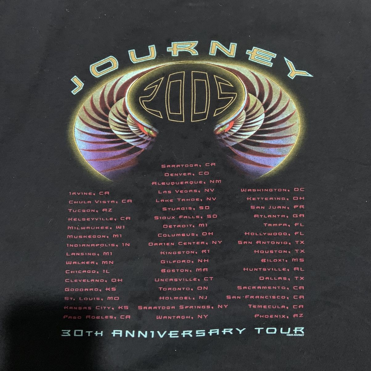 Anvil Vintage 2005 Journey 20Th Anniversary Tour Tee Size US XL / EU 56 / 4 - 4 Thumbnail