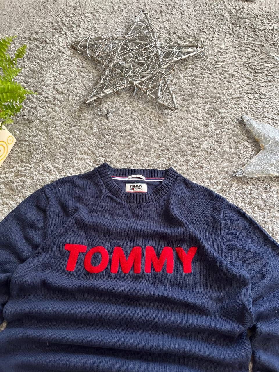 Tommy Hilfiger × Vintage Sweater Tommy Hilfiger Streetwear Vintage Big Logo Rare Size US M / EU 48-50 / 2 - 4 Thumbnail