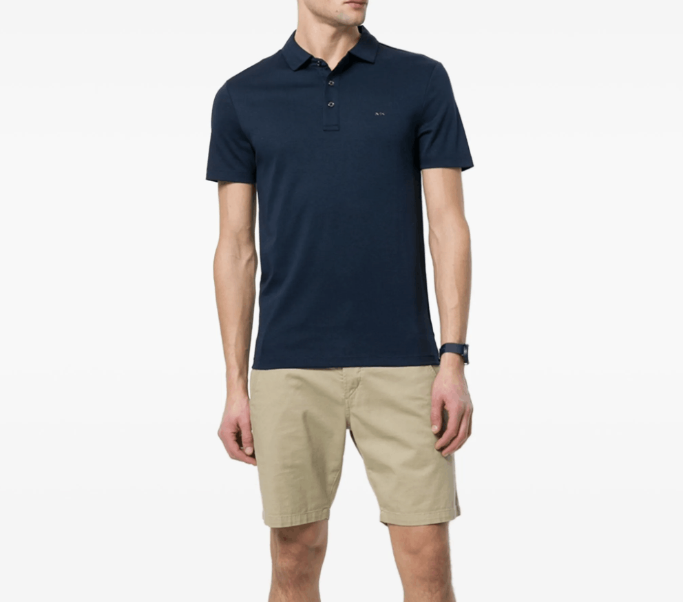 Michael Kors Michael Kors Jersey Short Sleeve Polo Shirt Navy Blue M Size US M / EU 48-50 / 2 - 1 Thumbnail