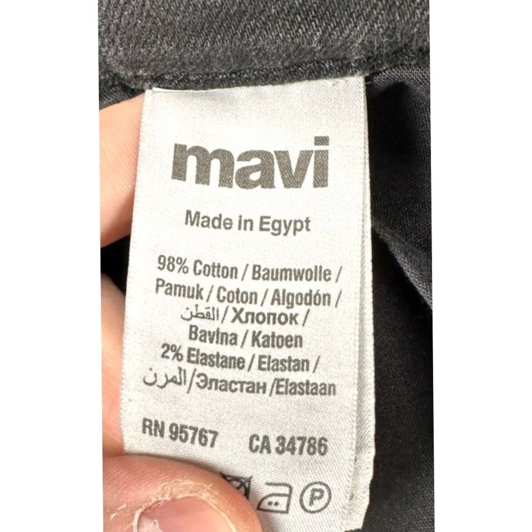 Vintage Mavi Matt Jeans Mens 28X32 Gray Charcoal Wash Straight Leg Relaxed Denim Pockets Stretch Mens Size US 28 / EU 44 - 4 Thumbnail