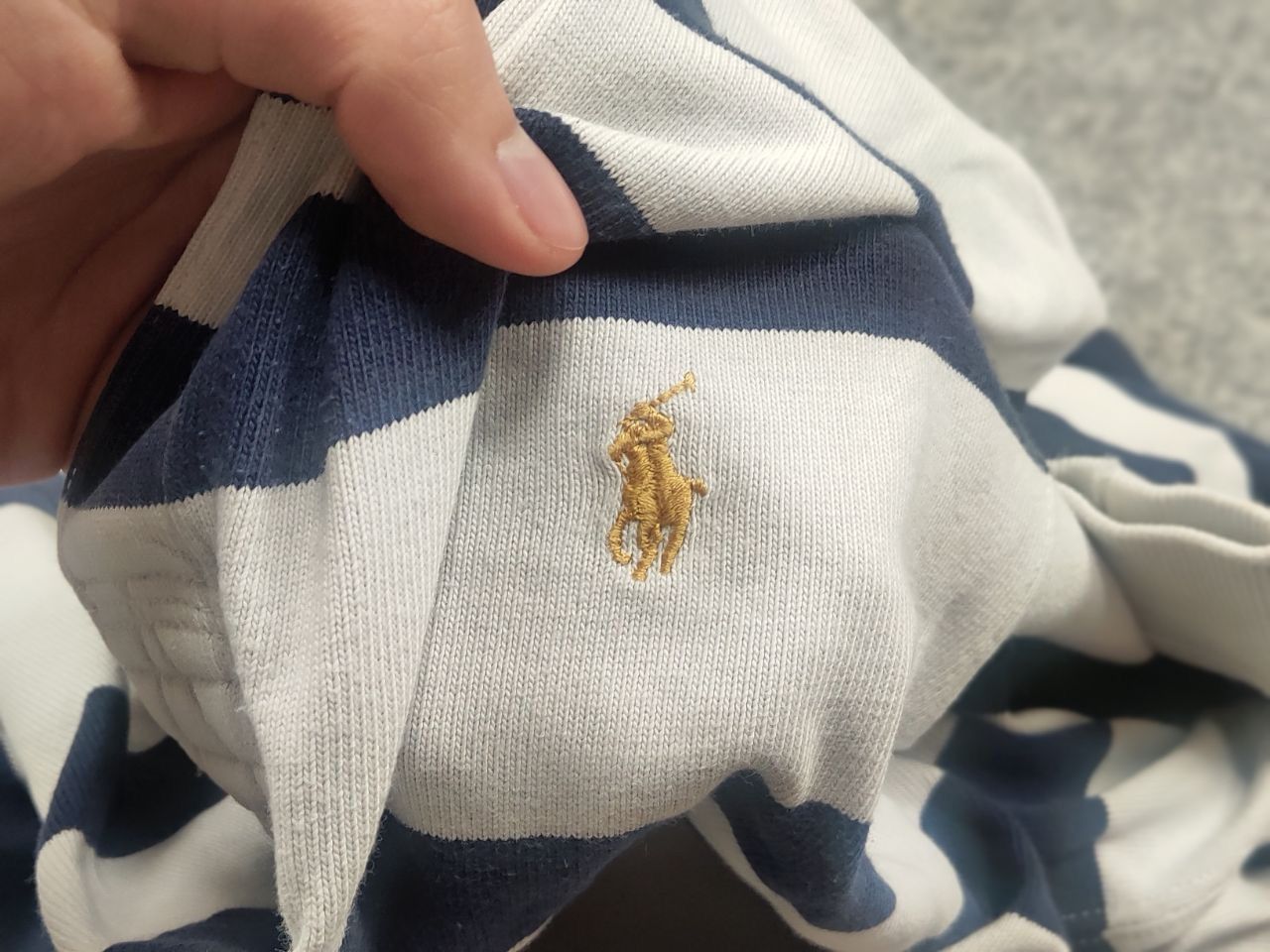 Polo Ralph Lauren Vintage 90's Polo Ralph Lauren Striped Rugby Long sleeve Size US XL / EU 56 / 4 - 15 Thumbnail