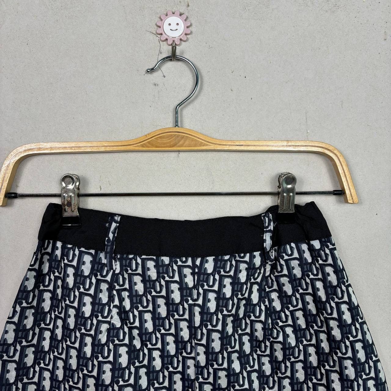 Christian Dior Monsieur Dior SS02 Oblique Monogram Skirt Blue Trotter John Galliano Size 25" / US 0 / IT 36 - 11 Thumbnail